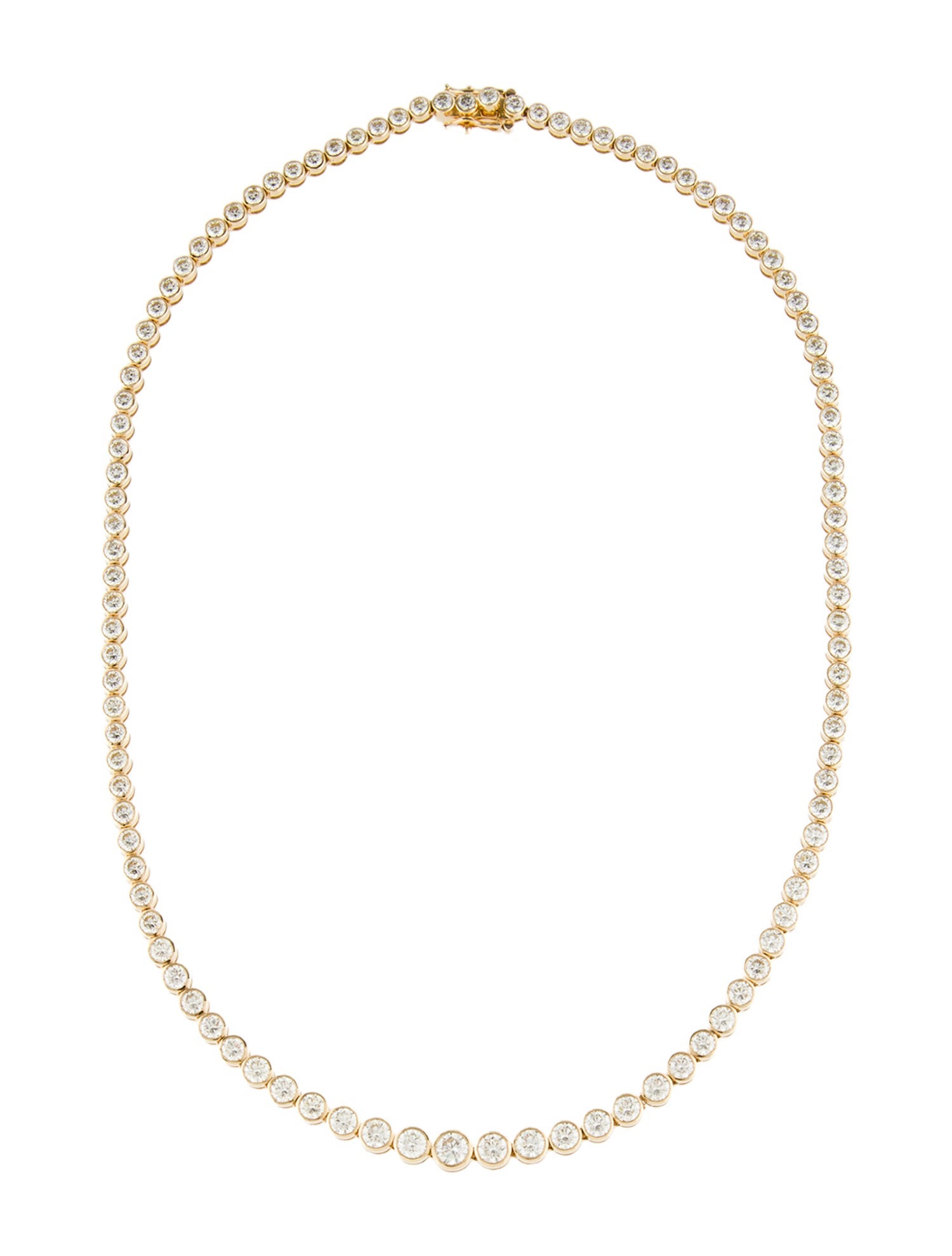 Necklace 18K 14.92ctw Diamond Link Collar