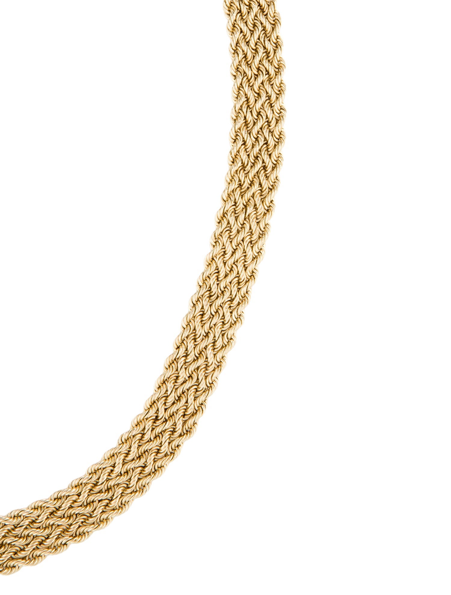 Necklace 14K Multistrand Rope