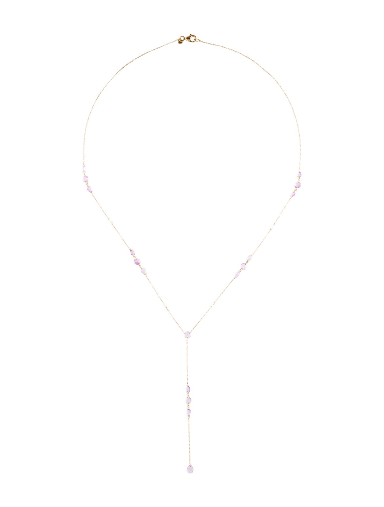 Necklace 18K Sapphire & Diamond Lavalier