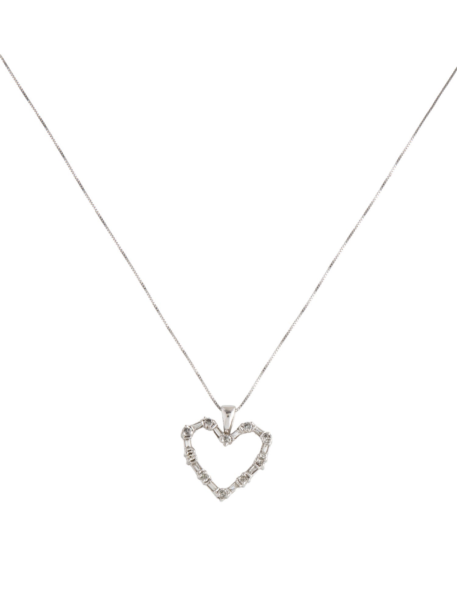 Necklace 14K Diamond Heart Pendant