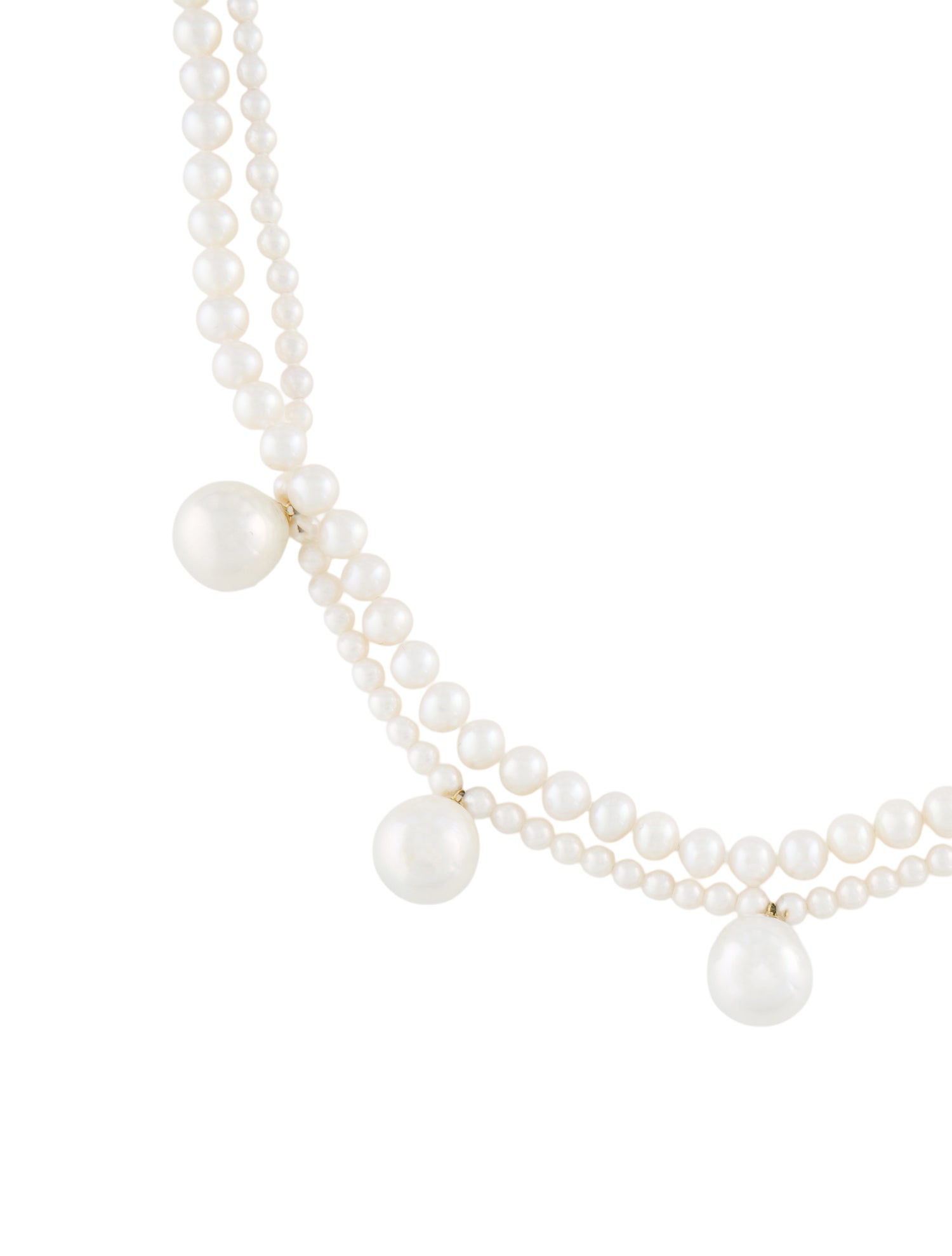 Necklace 14K Pearl Station Collar