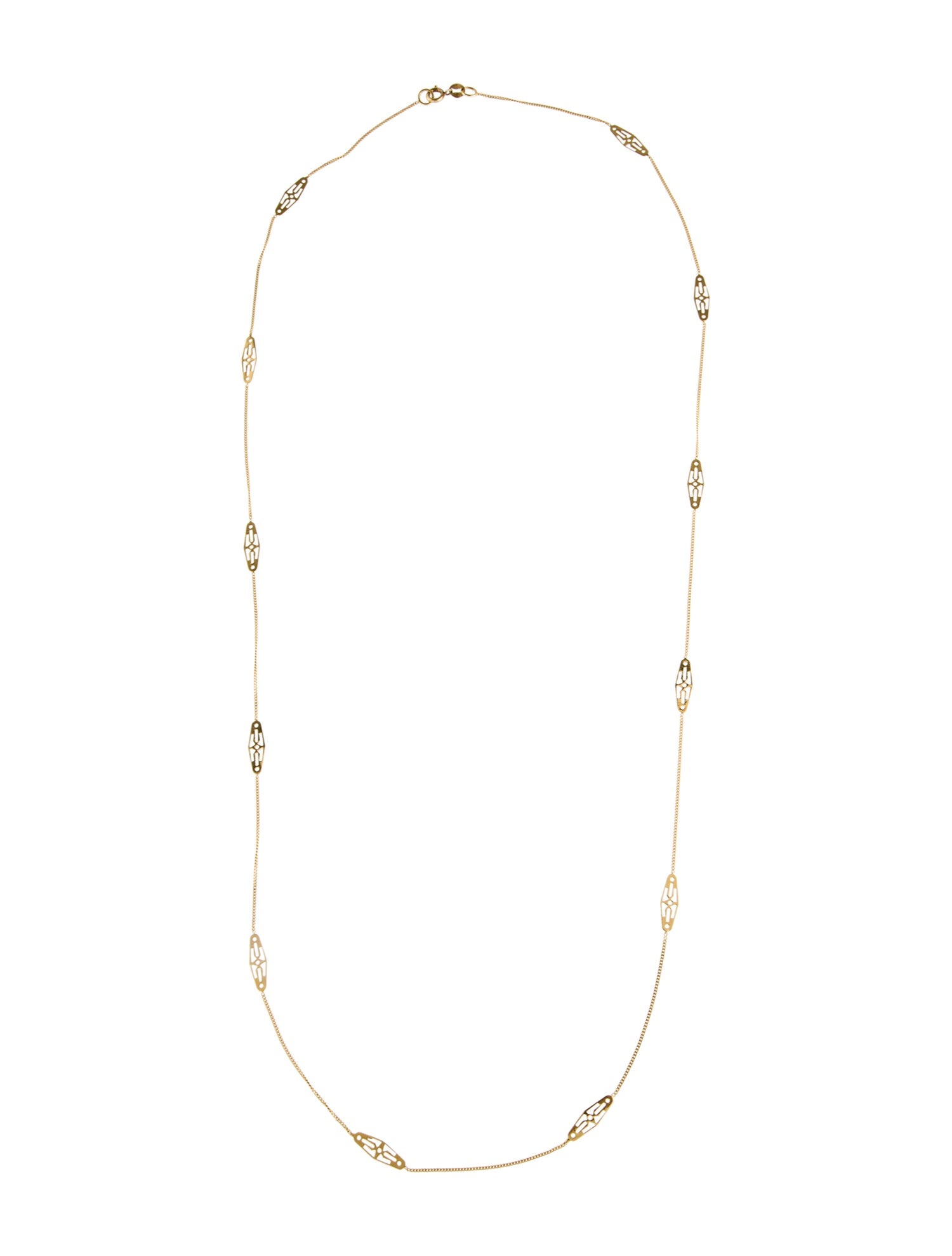 Necklace 14K Station