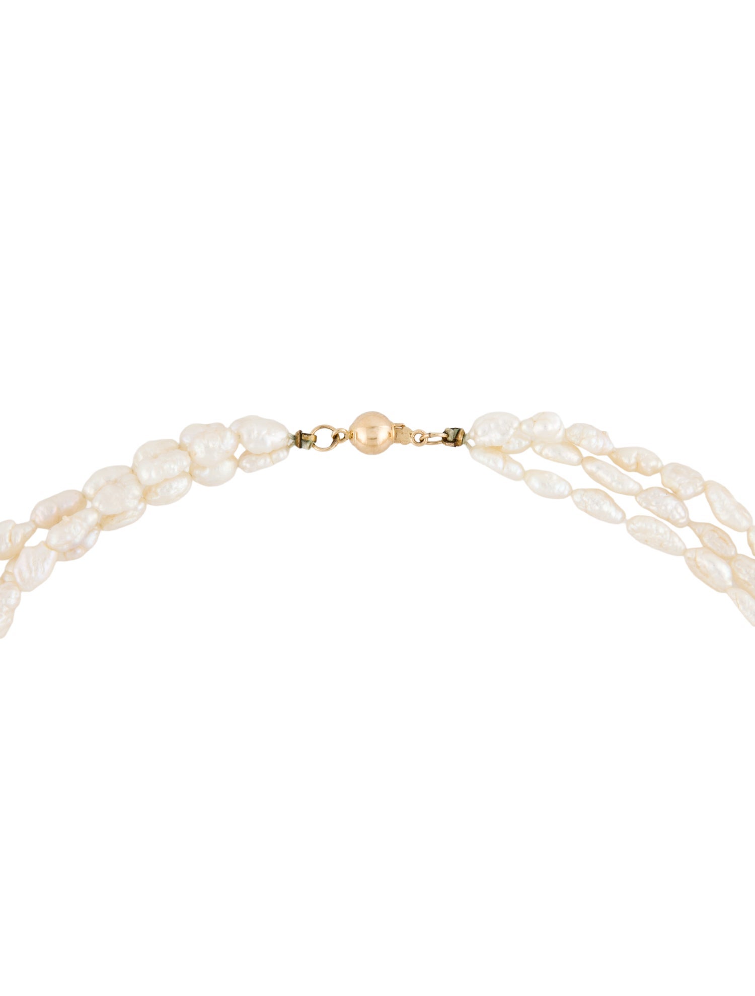 Necklace 14K Pearl Multistrand Necklace