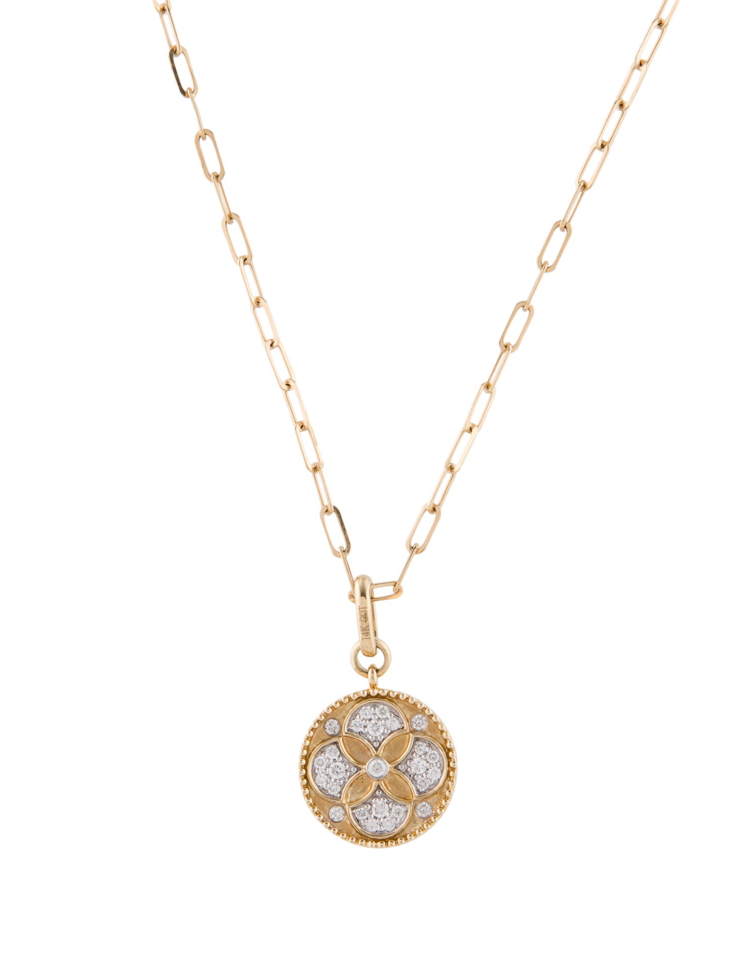 Necklace 14K Diamond Pendant