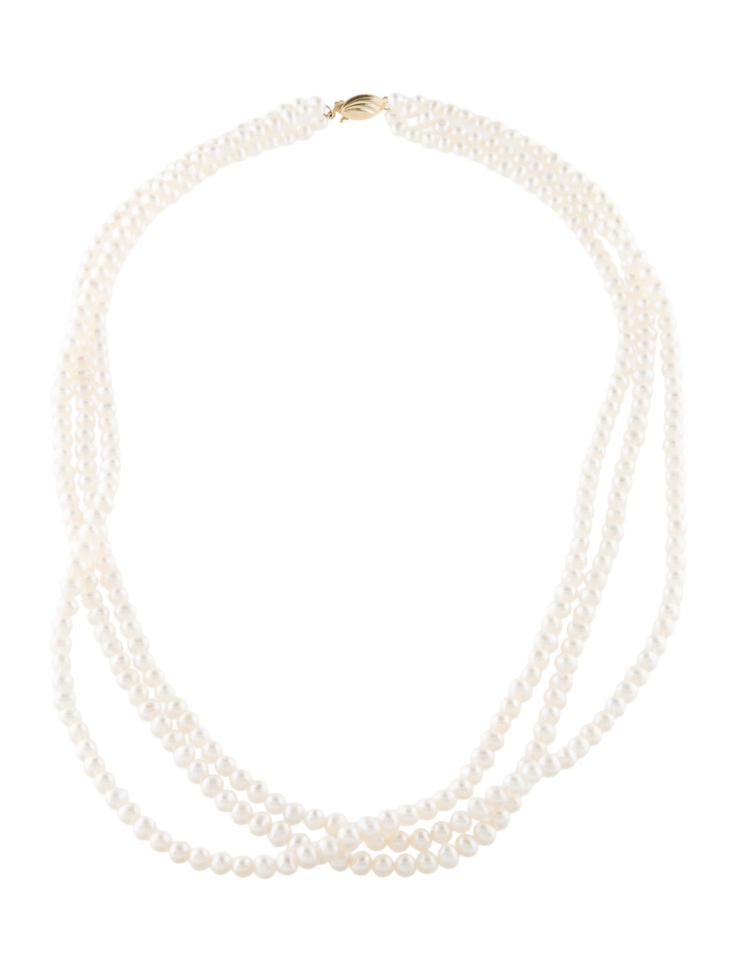 Necklace 14K Pearl Multistrand