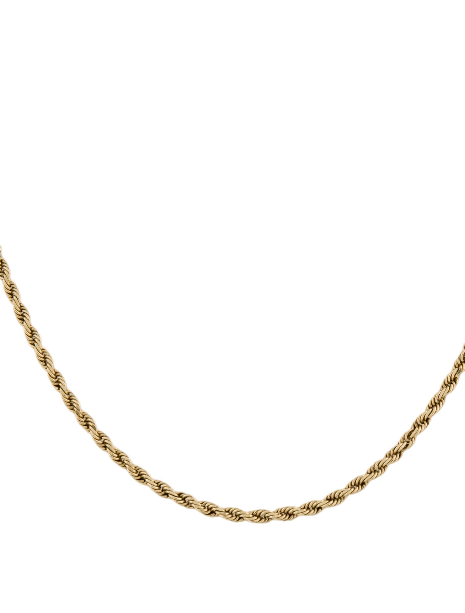 Necklace 14K Rope Link Chain