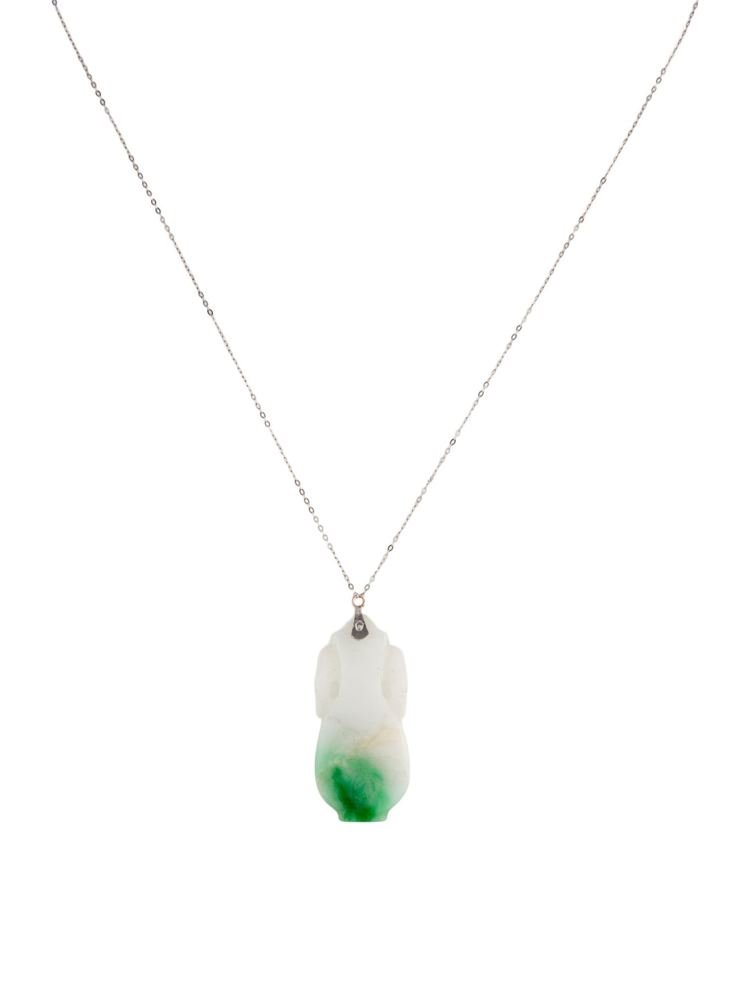 Necklace 14K Jadeite Pendant
