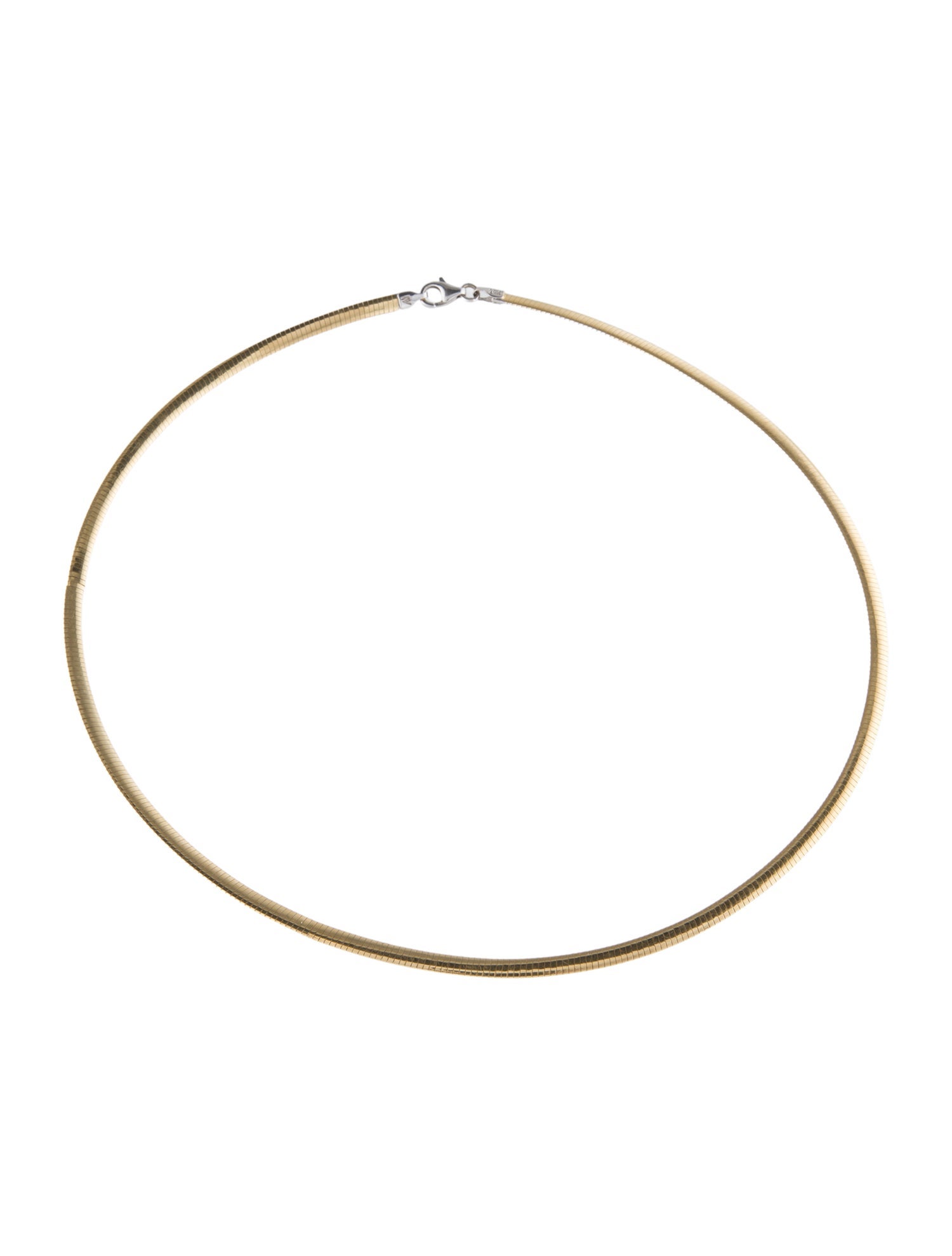 Necklace 18K Two-Tone Reversible Omega Chain