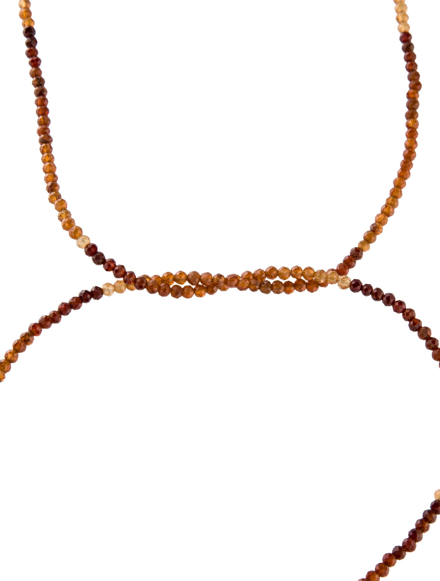 Necklace 14K Pearl & Garnet Lariat