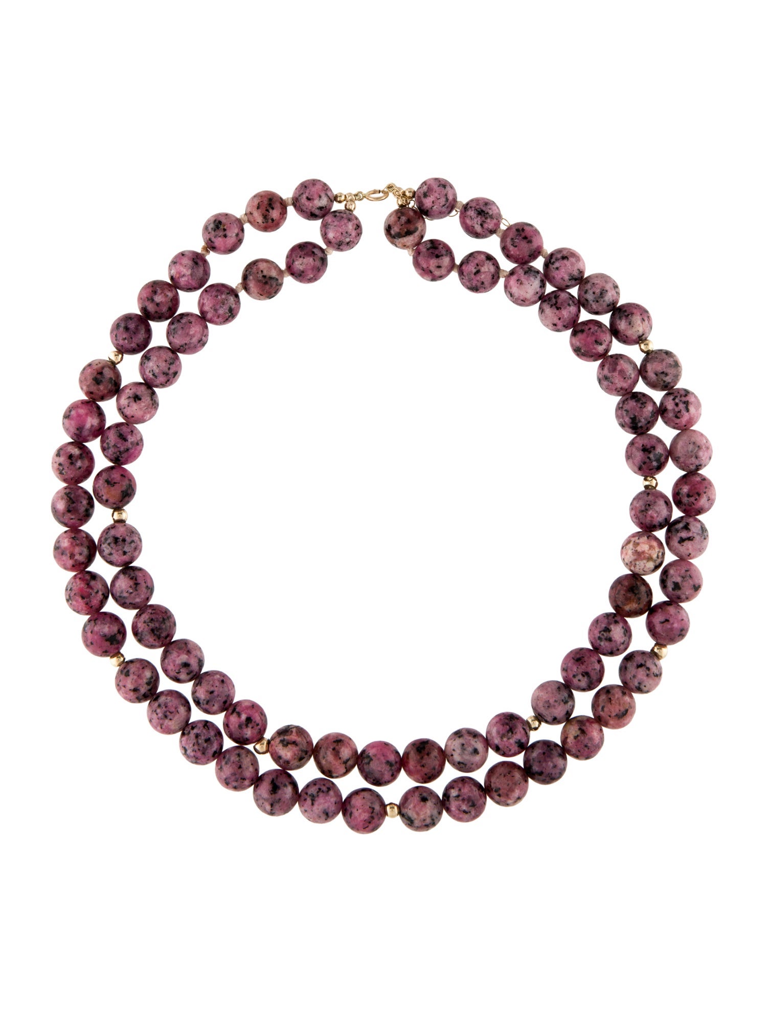 Necklace 14K Double Strand Bead