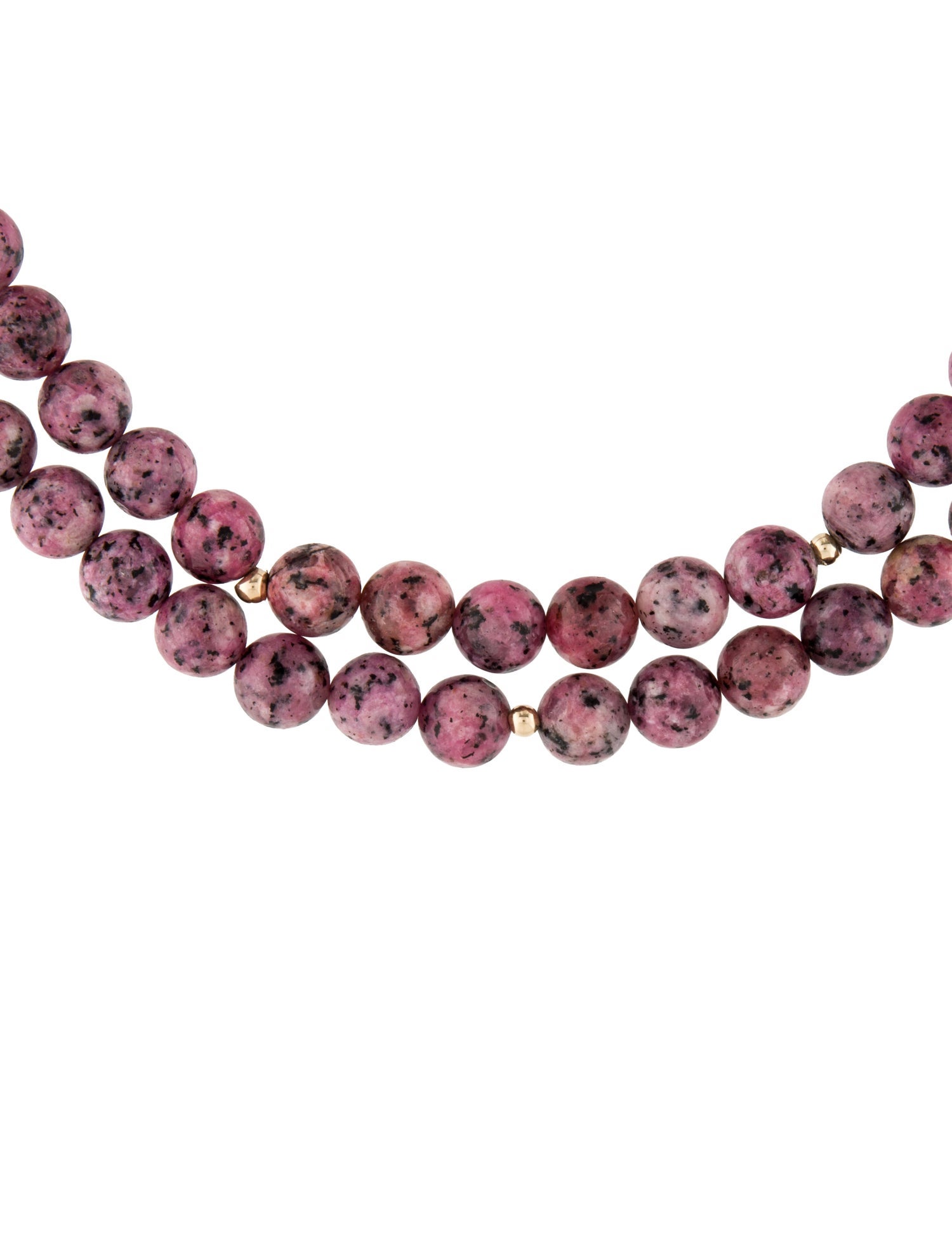 Necklace 14K Double Strand Bead