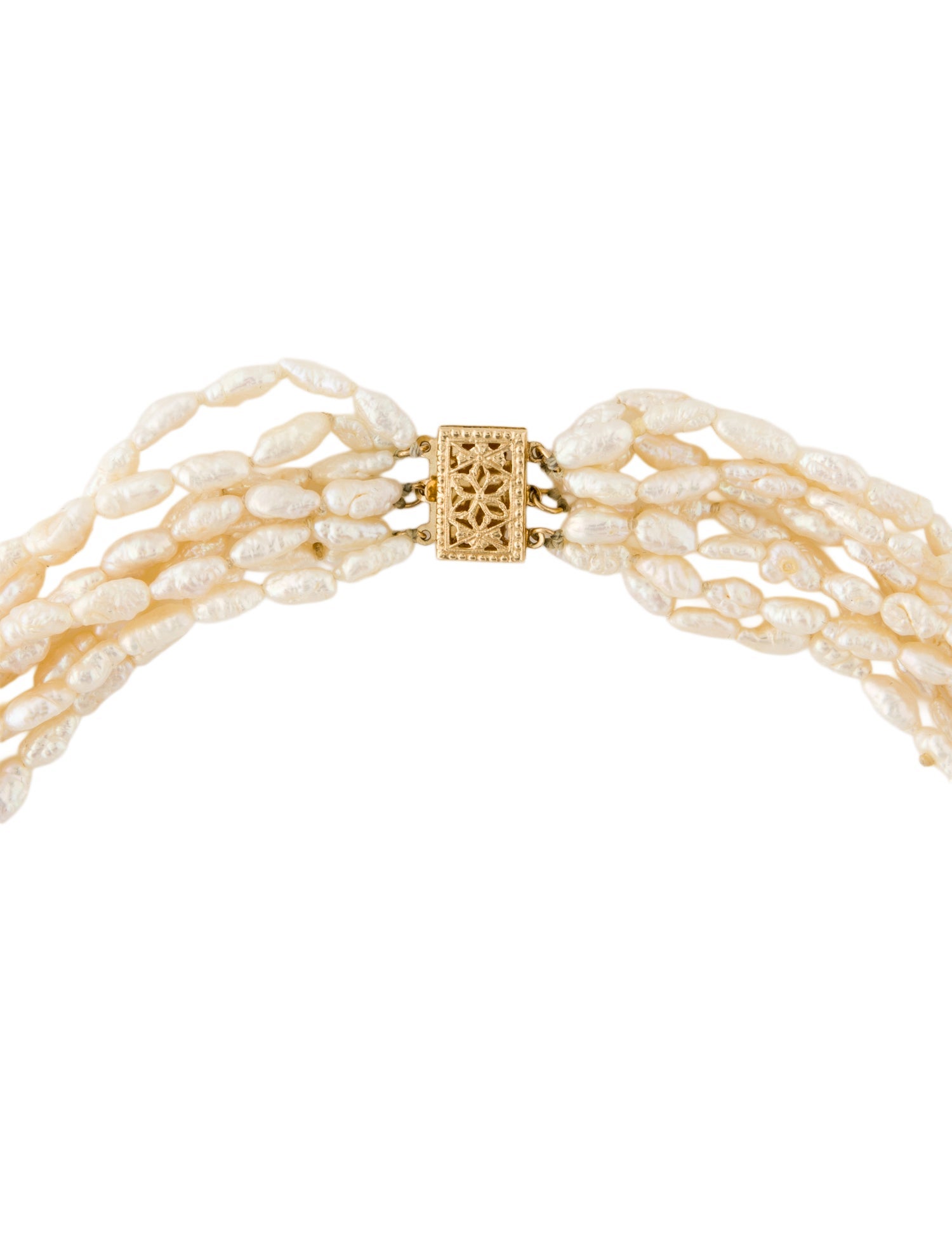 Necklace 14K Pearl Multistrand