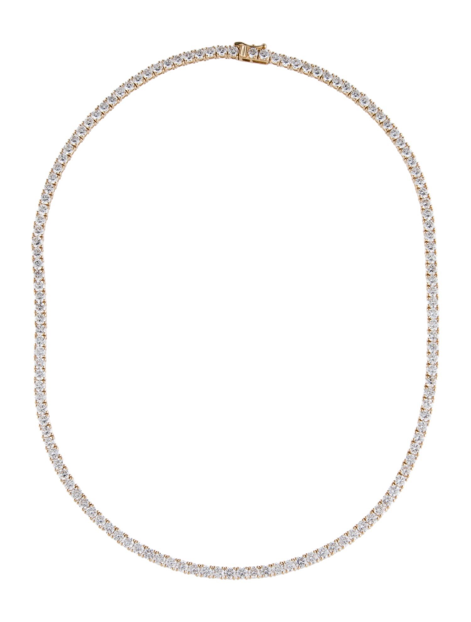 Necklace 14K 14.22ctw Lab-Grown Diamond Tennis Collar