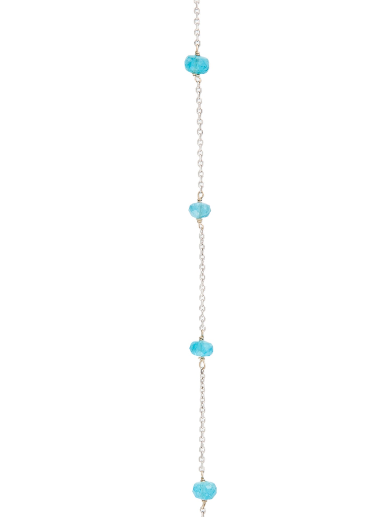 Necklace 14K Apatite Station