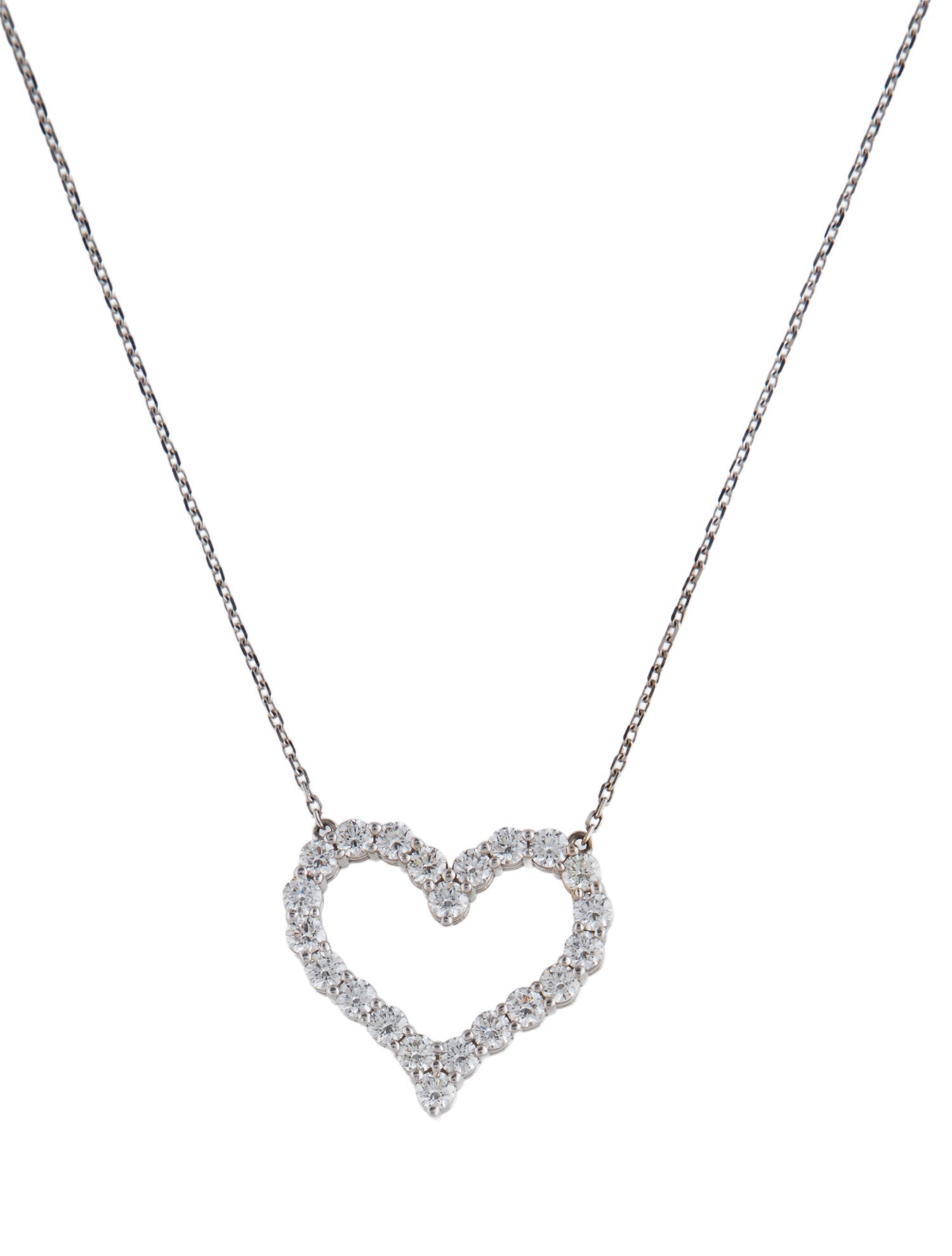 Necklace 14K 2.00ctw Diamond Heart Pendant
