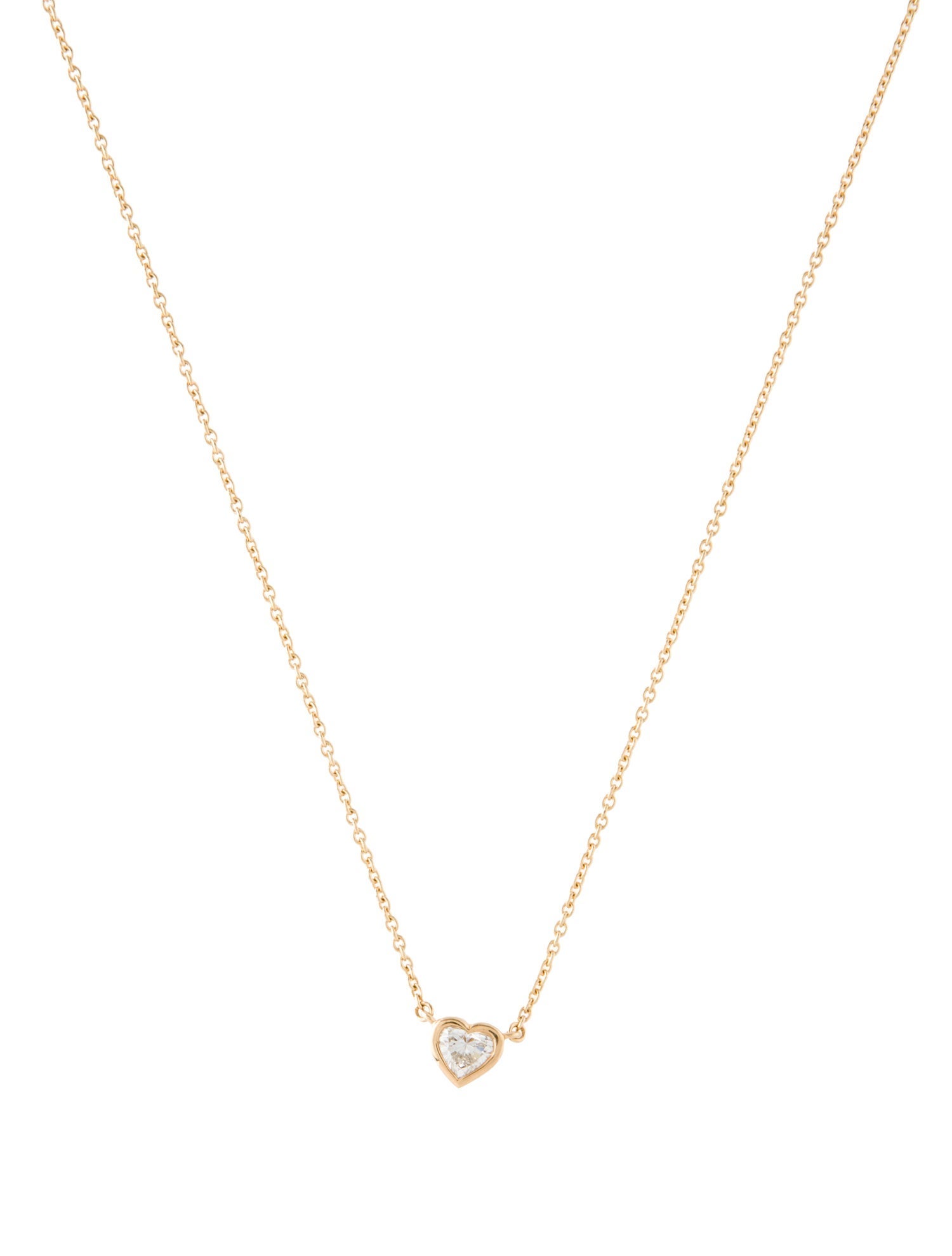Necklace 18K Diamond Heart Pendant