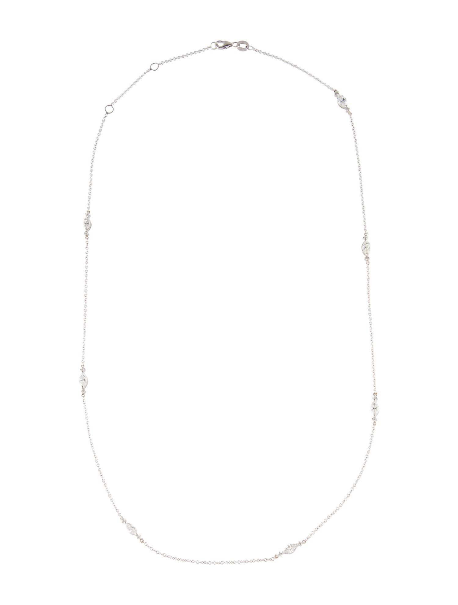 Necklace 14K 1.41ctw Diamond Station