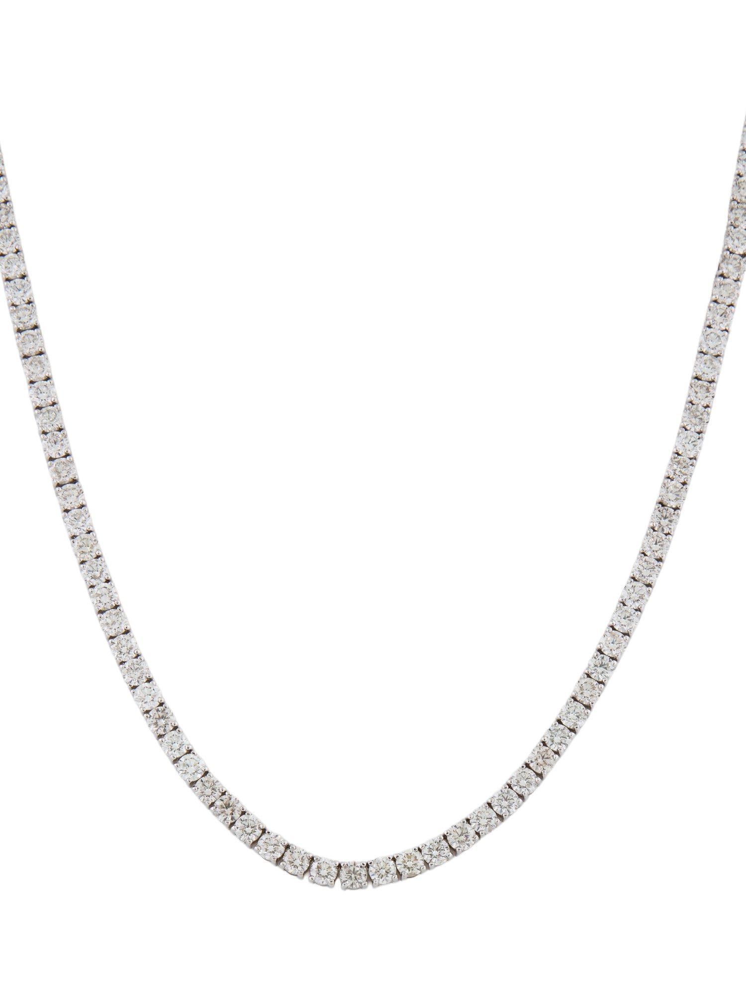 Necklace 14K 19.00ctw Diamond Tennis Link