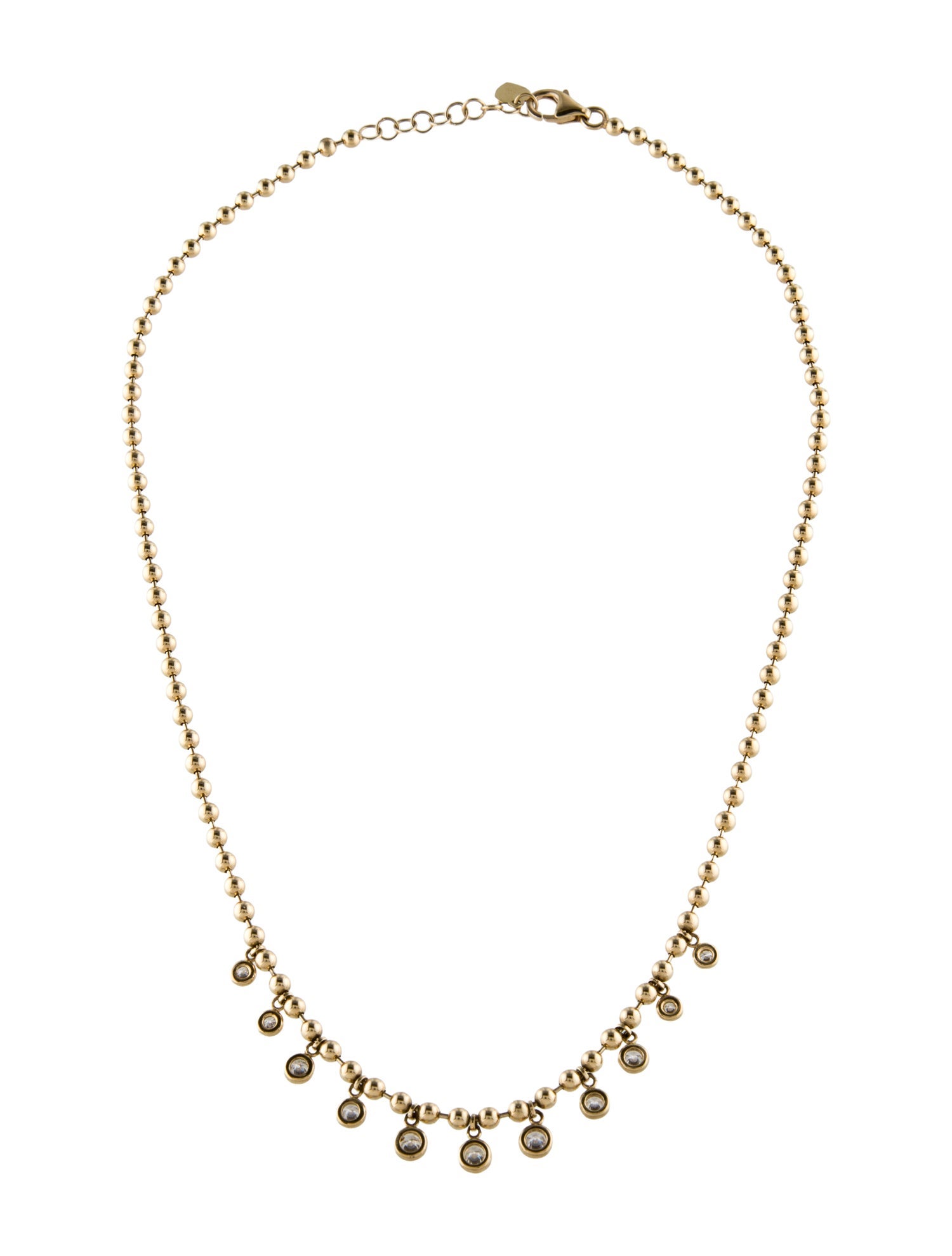 Necklace 14K 1.07ctw Diamond Station