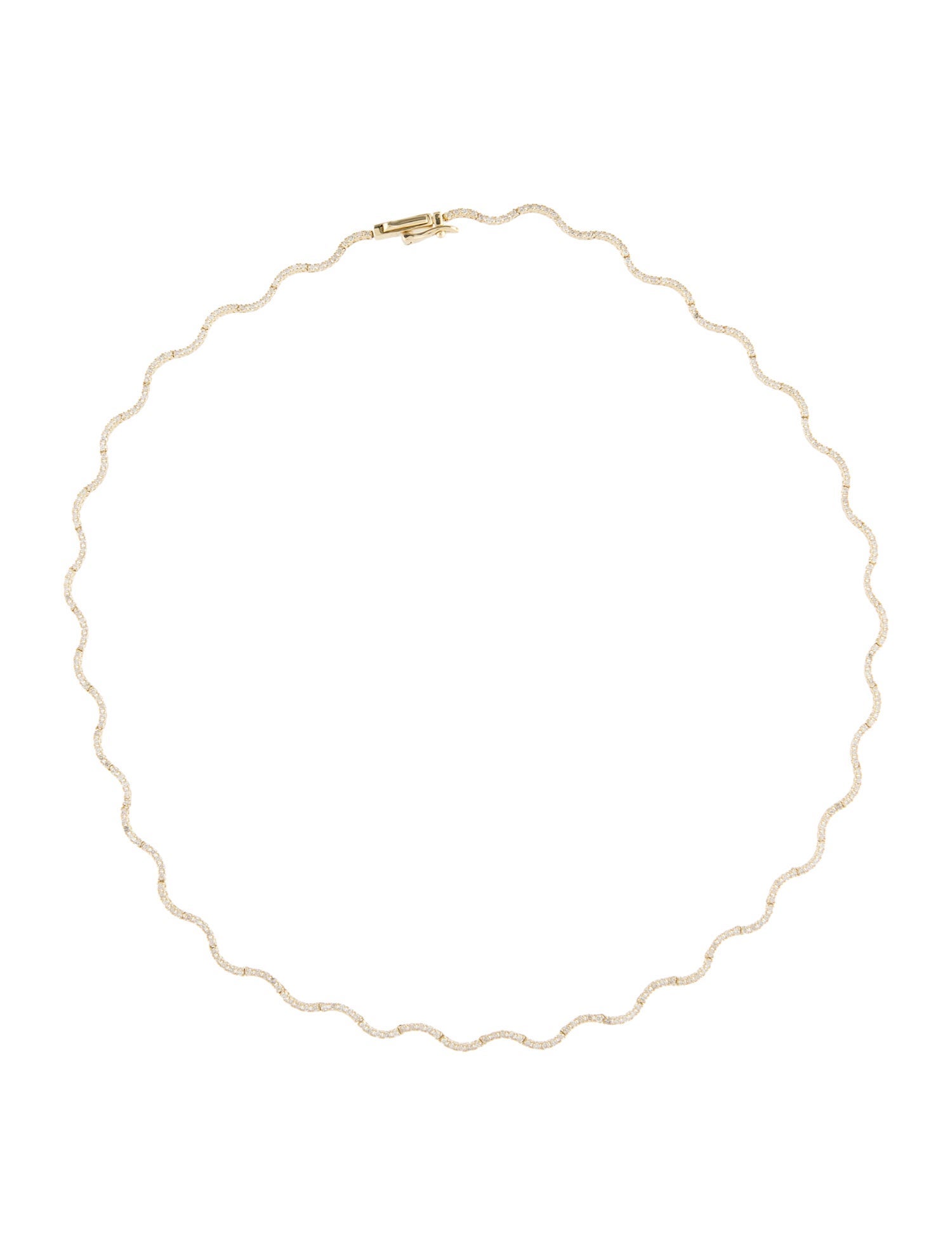 Necklace 14K 2.05ctw Diamond Wave Collar