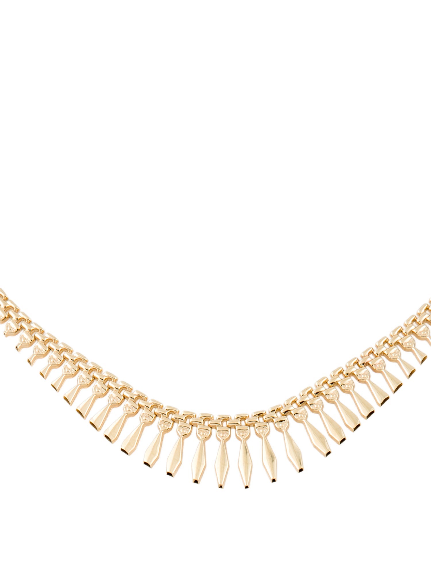 Necklace 14K Fan Collar