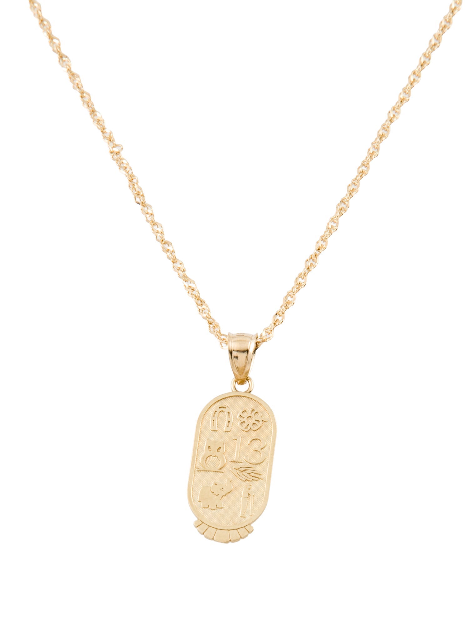 Necklace 14K Symbol Pendant