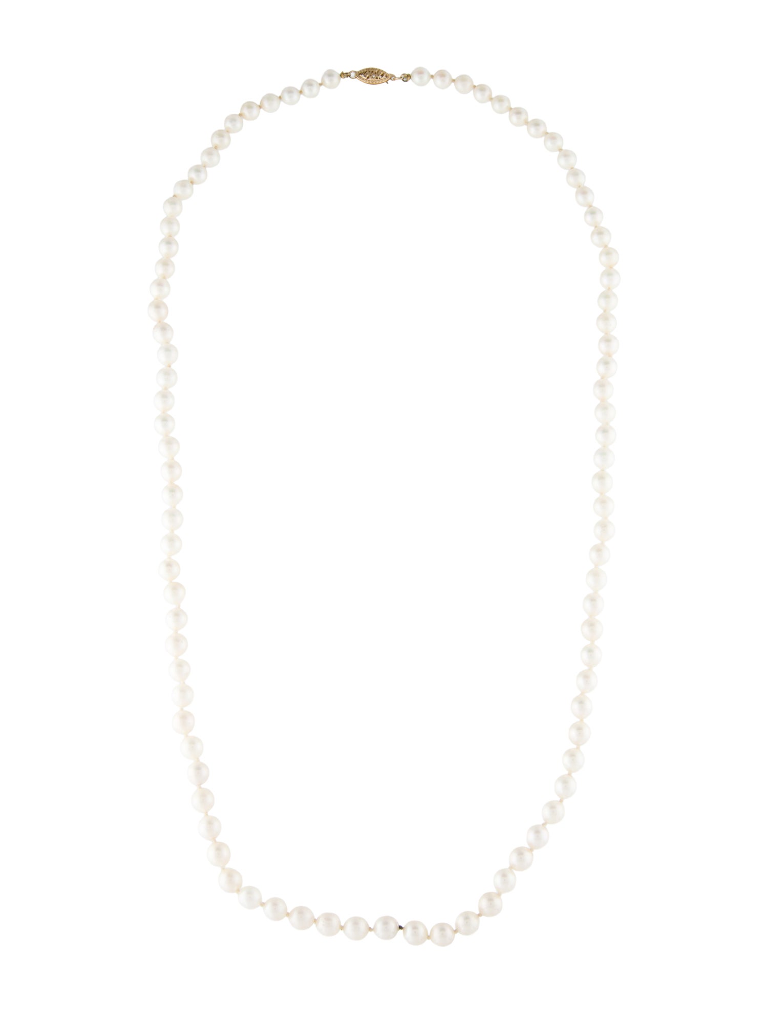 Necklace 14K Pearl Bead Strand
