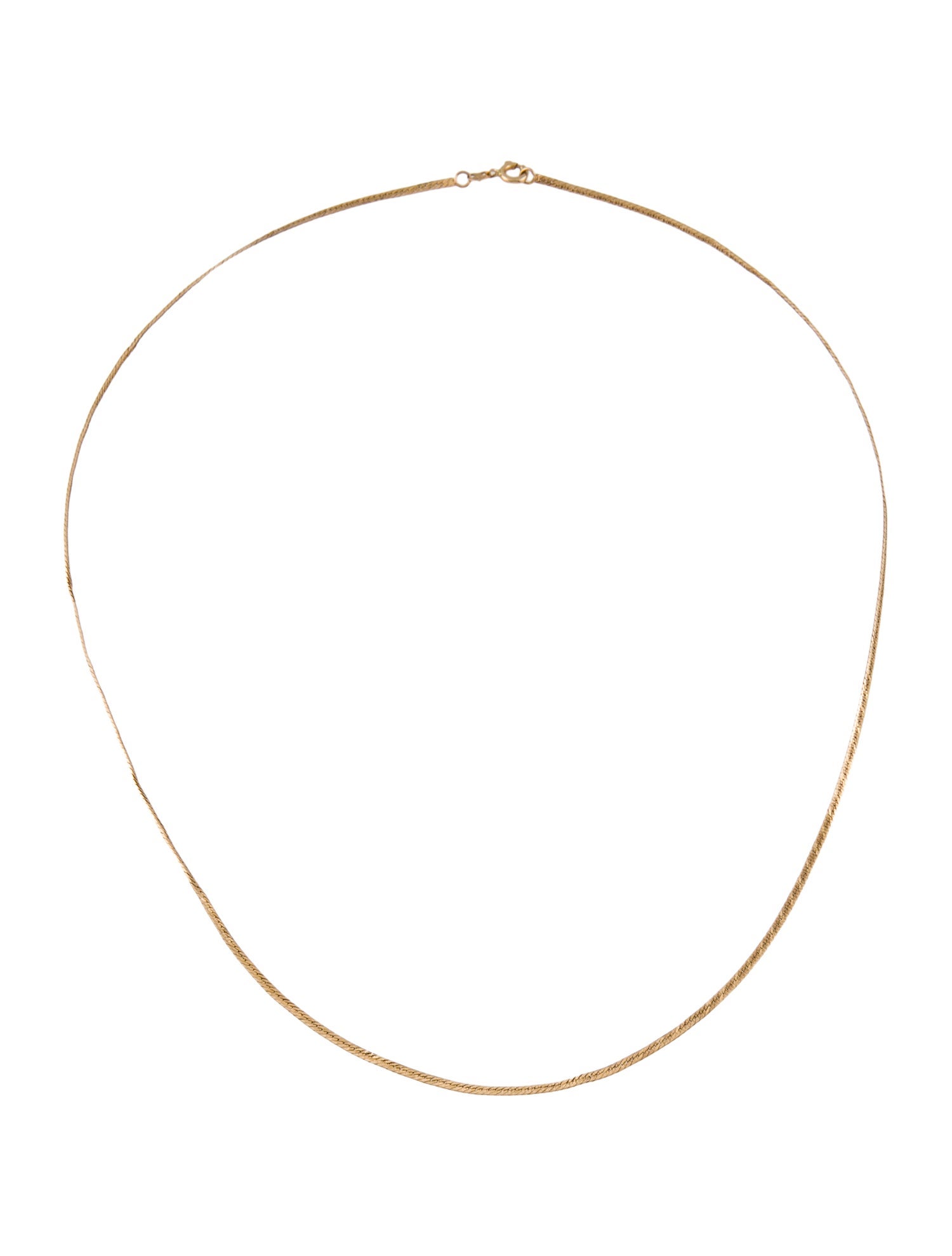 Necklace 14K Herringbone Chain