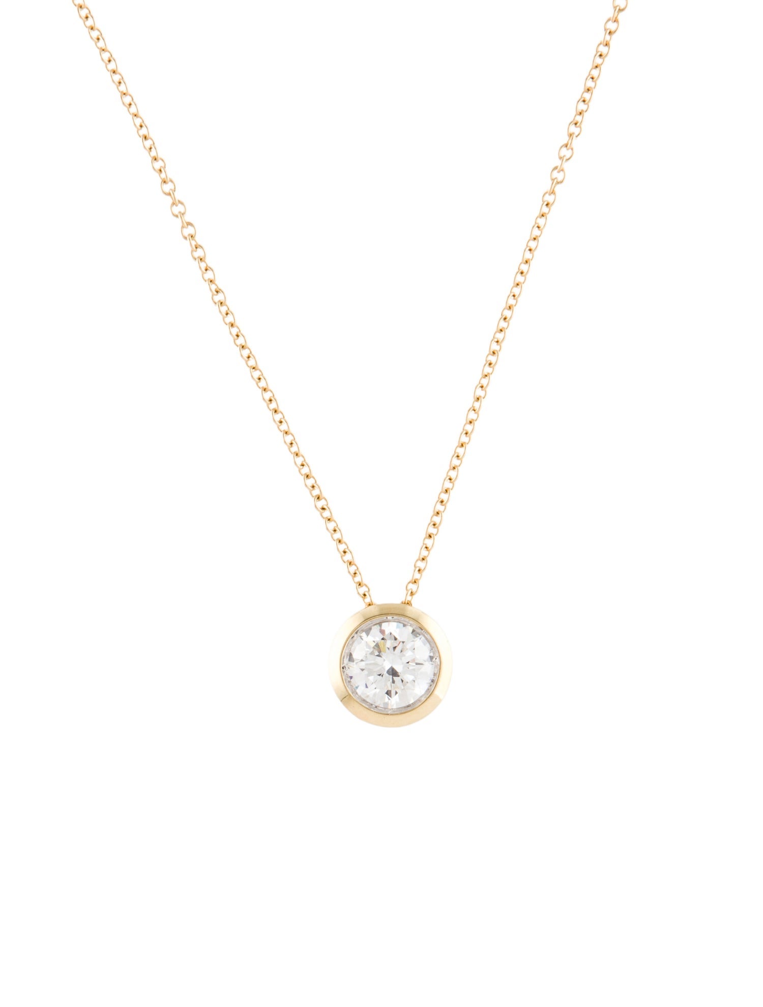 Necklace 14K 1.04ct Lab-Grown Diamond Pendant Necklace