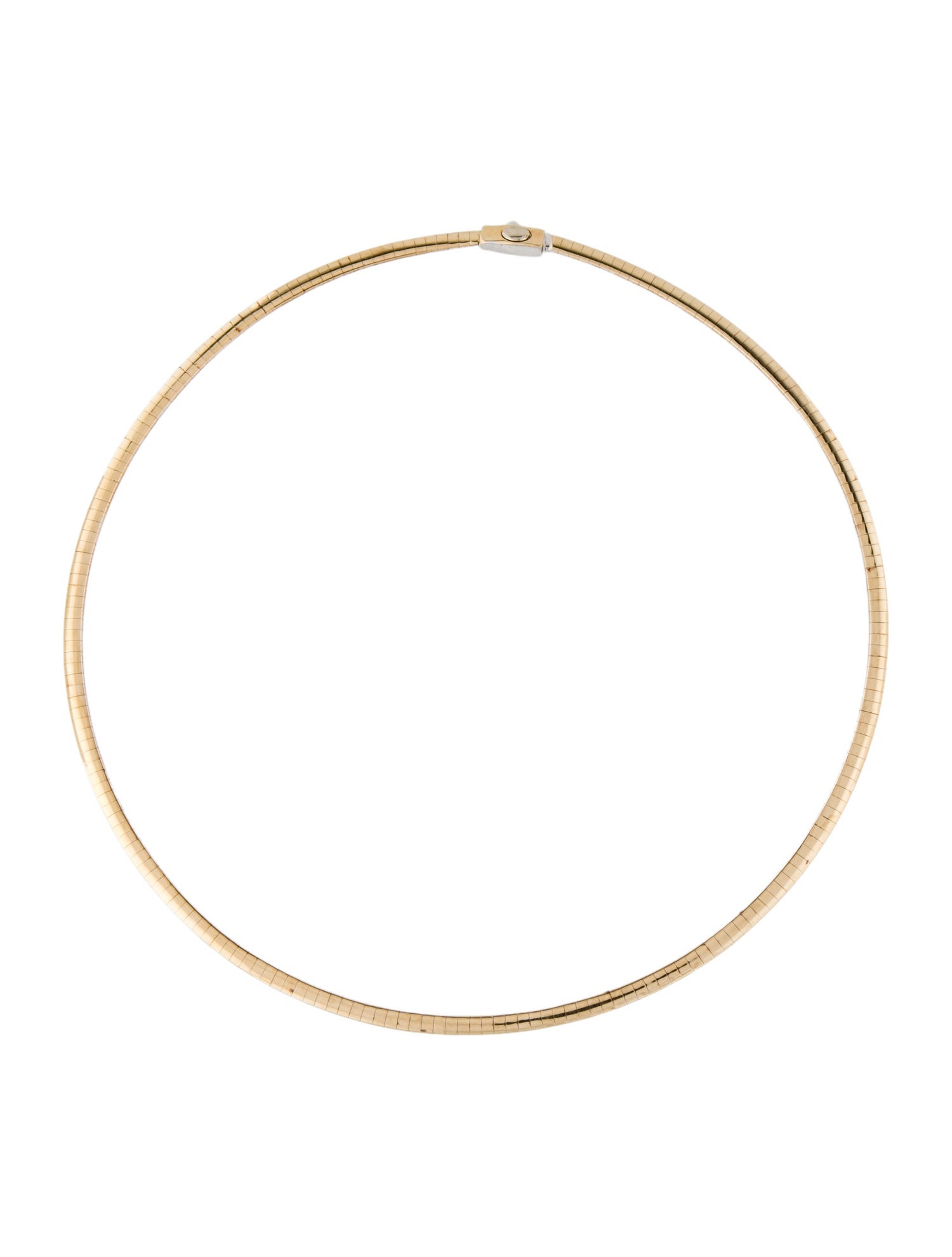 Necklace 14K Two-Tone Reversible Omega Chain