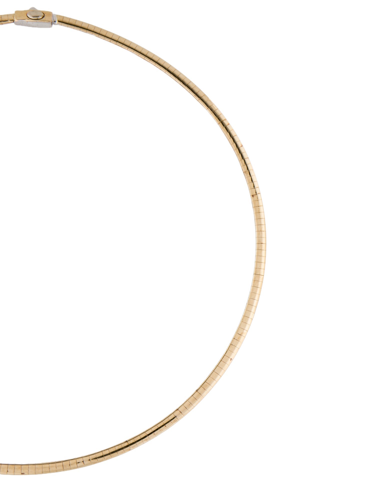 Necklace 14K Two-Tone Reversible Omega Chain