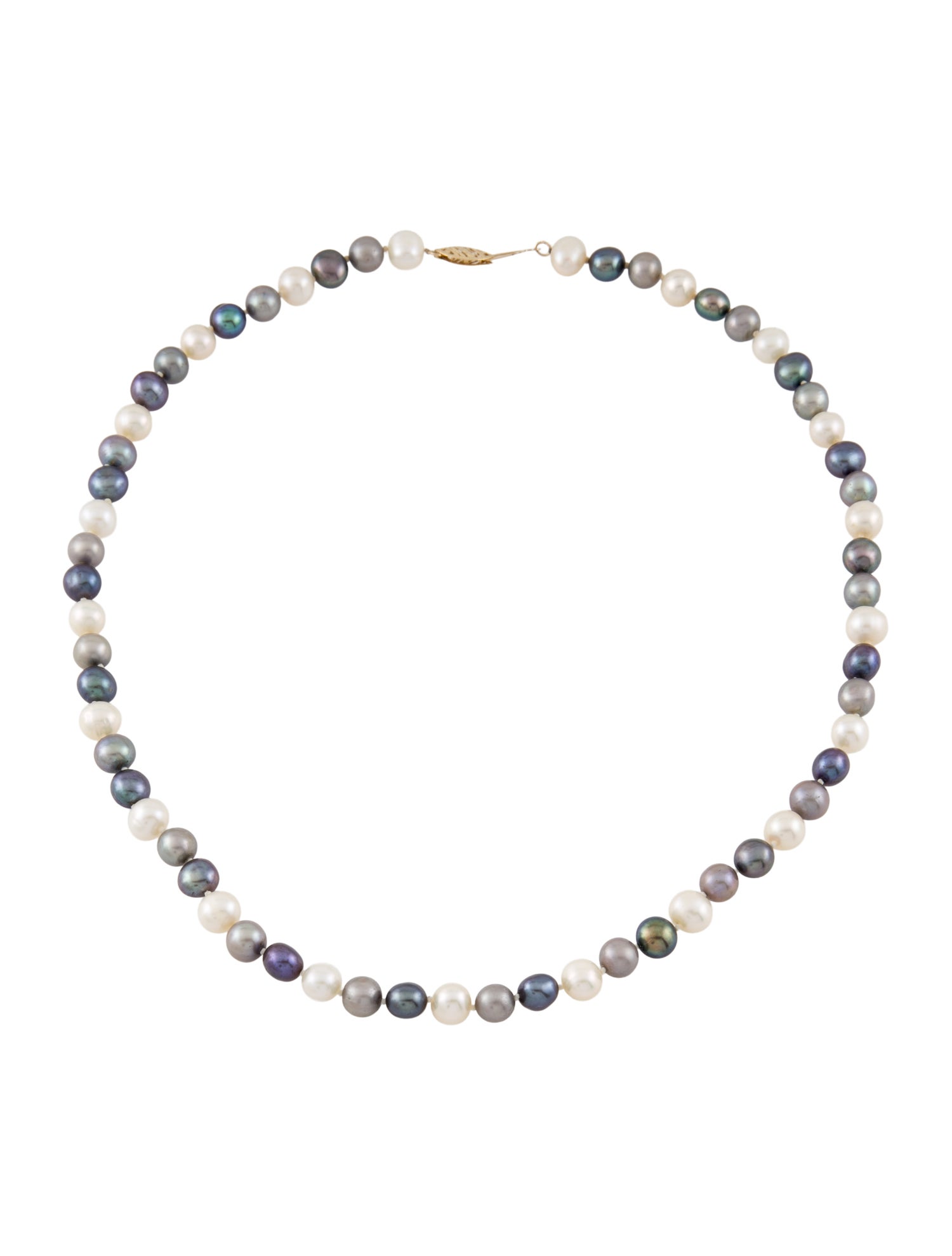 Necklace 14K Dyed Cultured Pearl Bead