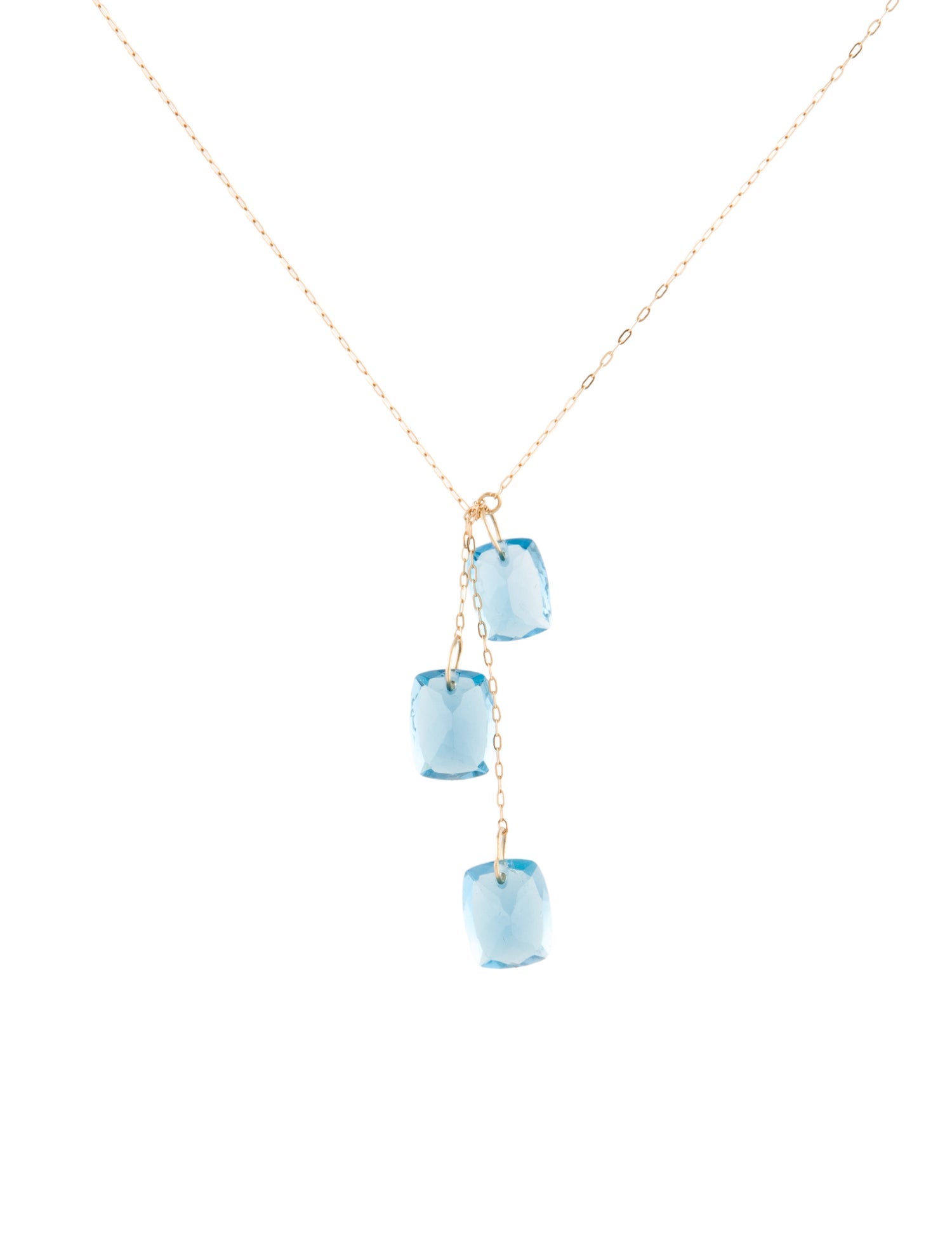 Necklace 14K Topaz Pendant