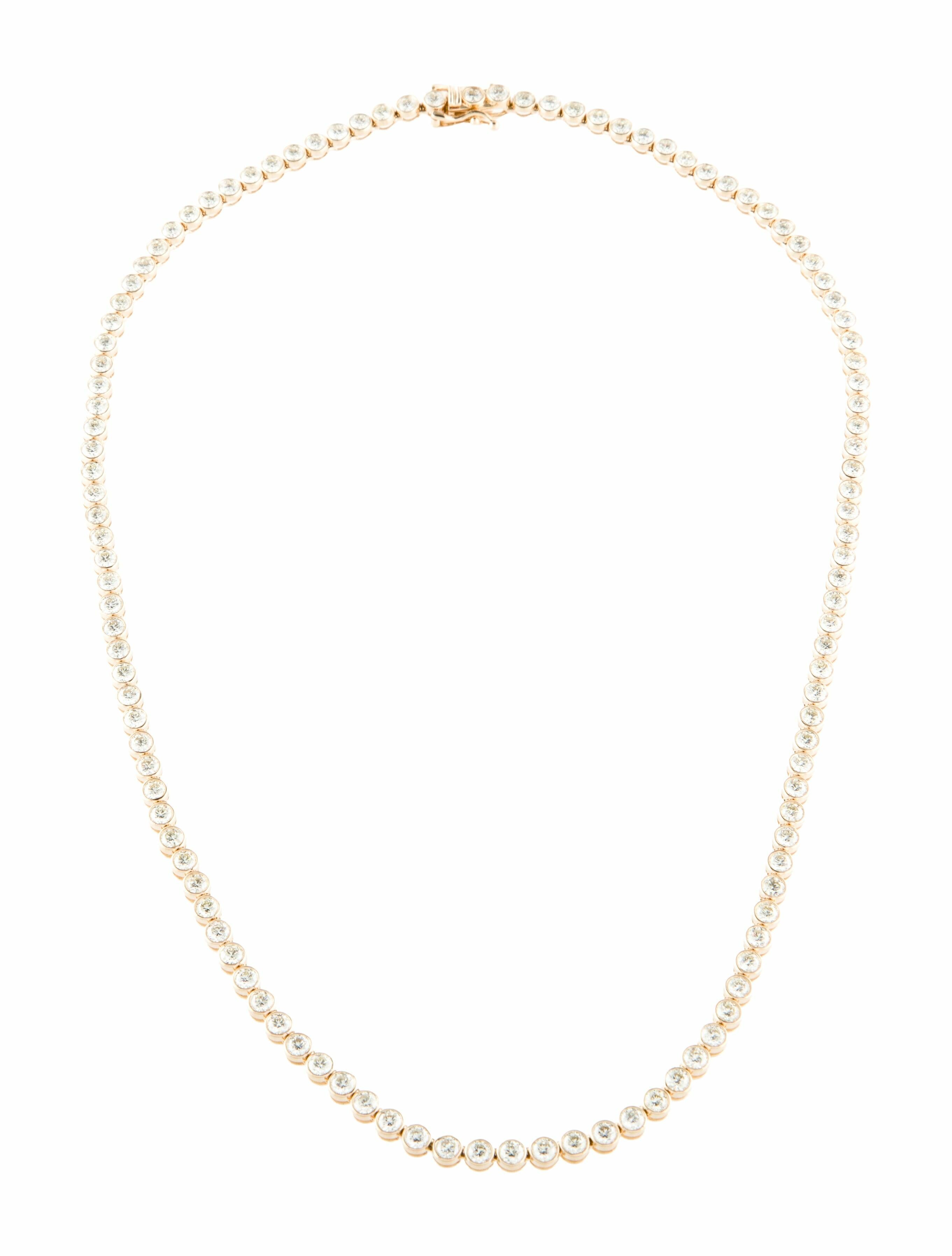 Necklace 14K 10.00ctw Diamond Tennis