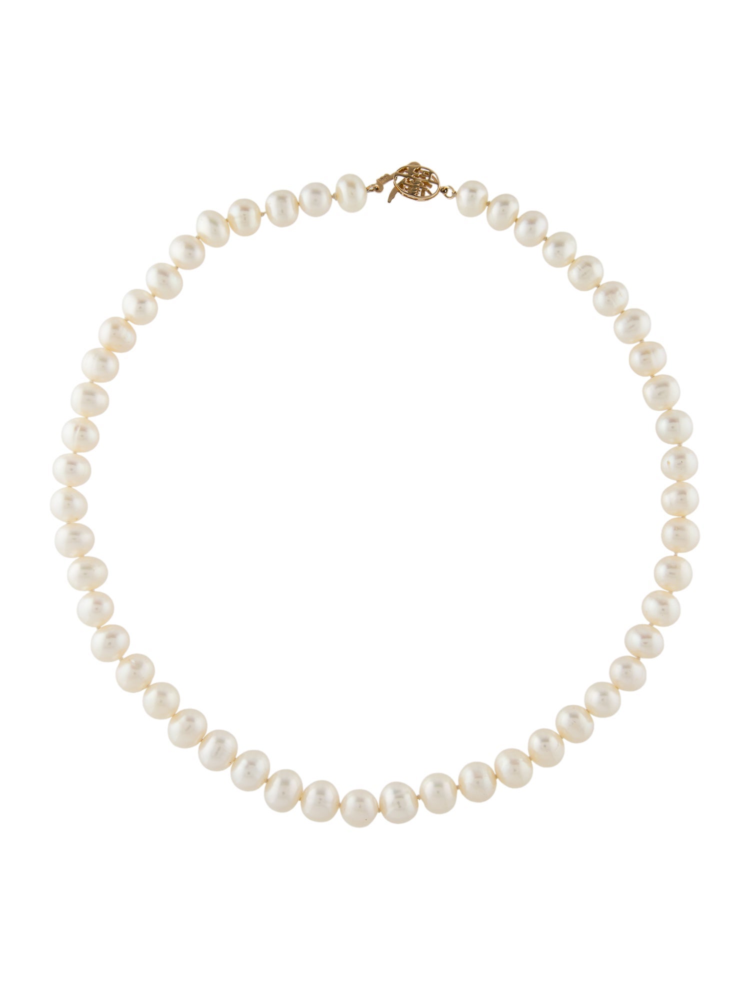 Necklace 14K Pearl Bead Strand