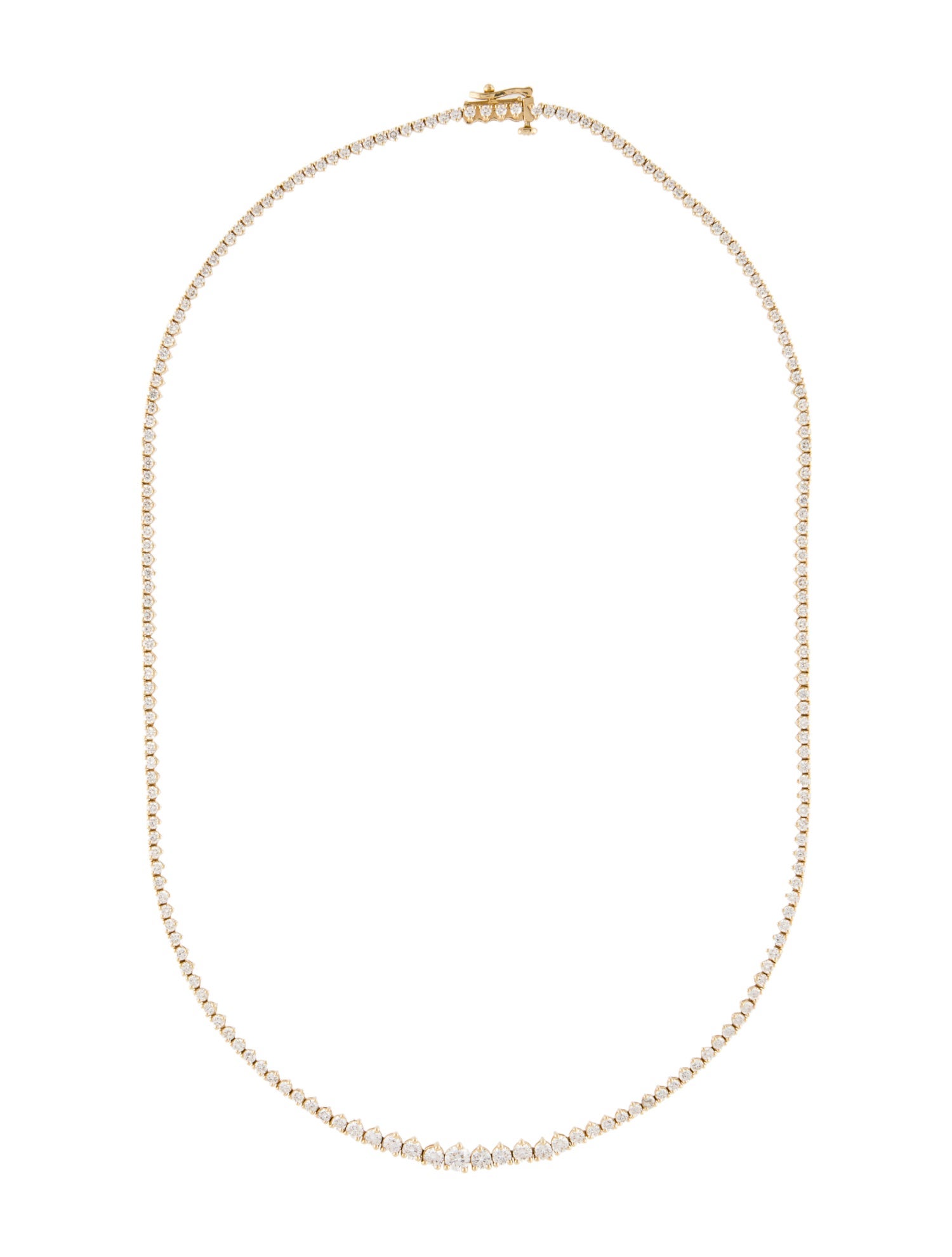 Necklace 14K 6.10ctw Lab-Grown Diamond Graduated Tennis