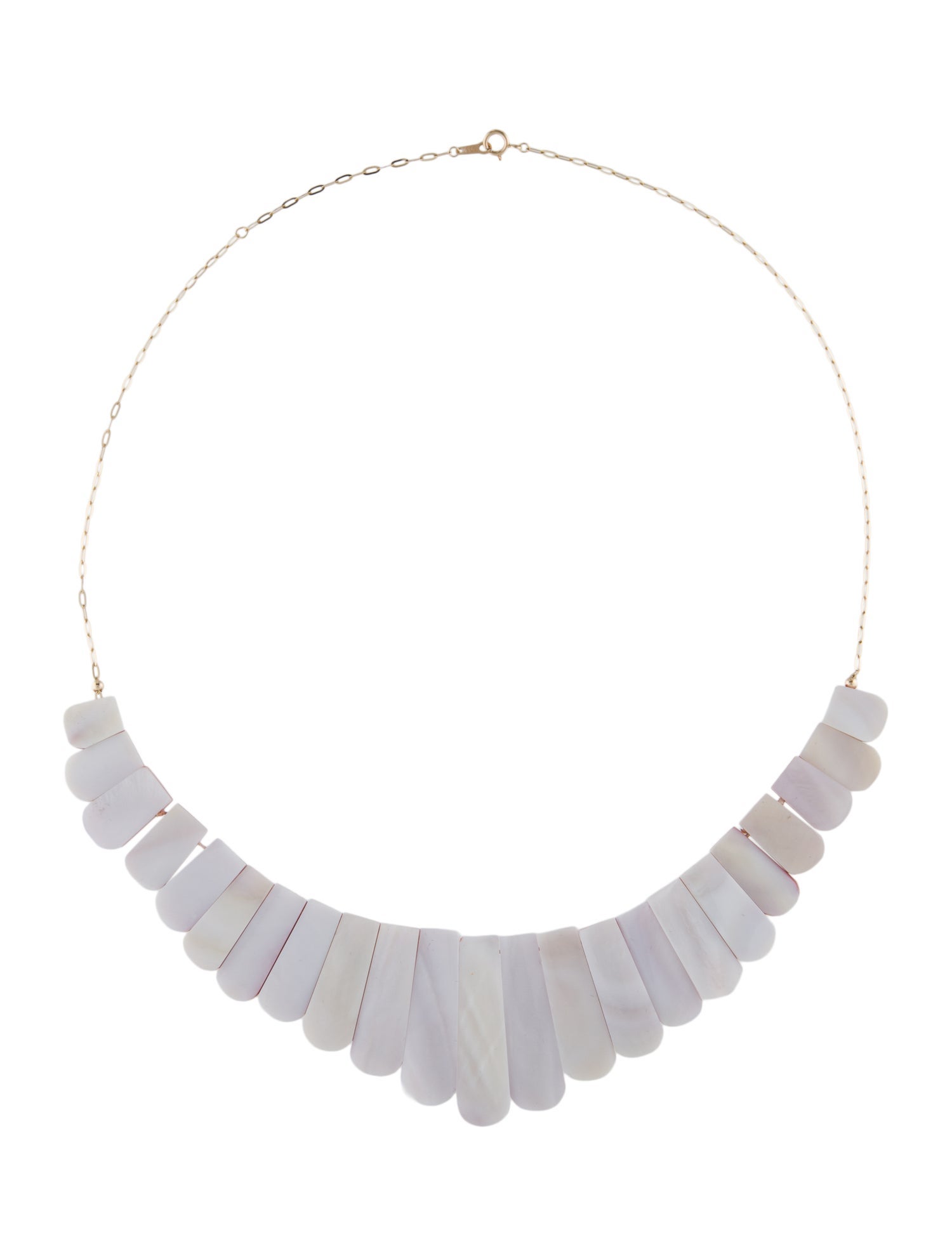 Necklace 14K Mother of Pearl Collar