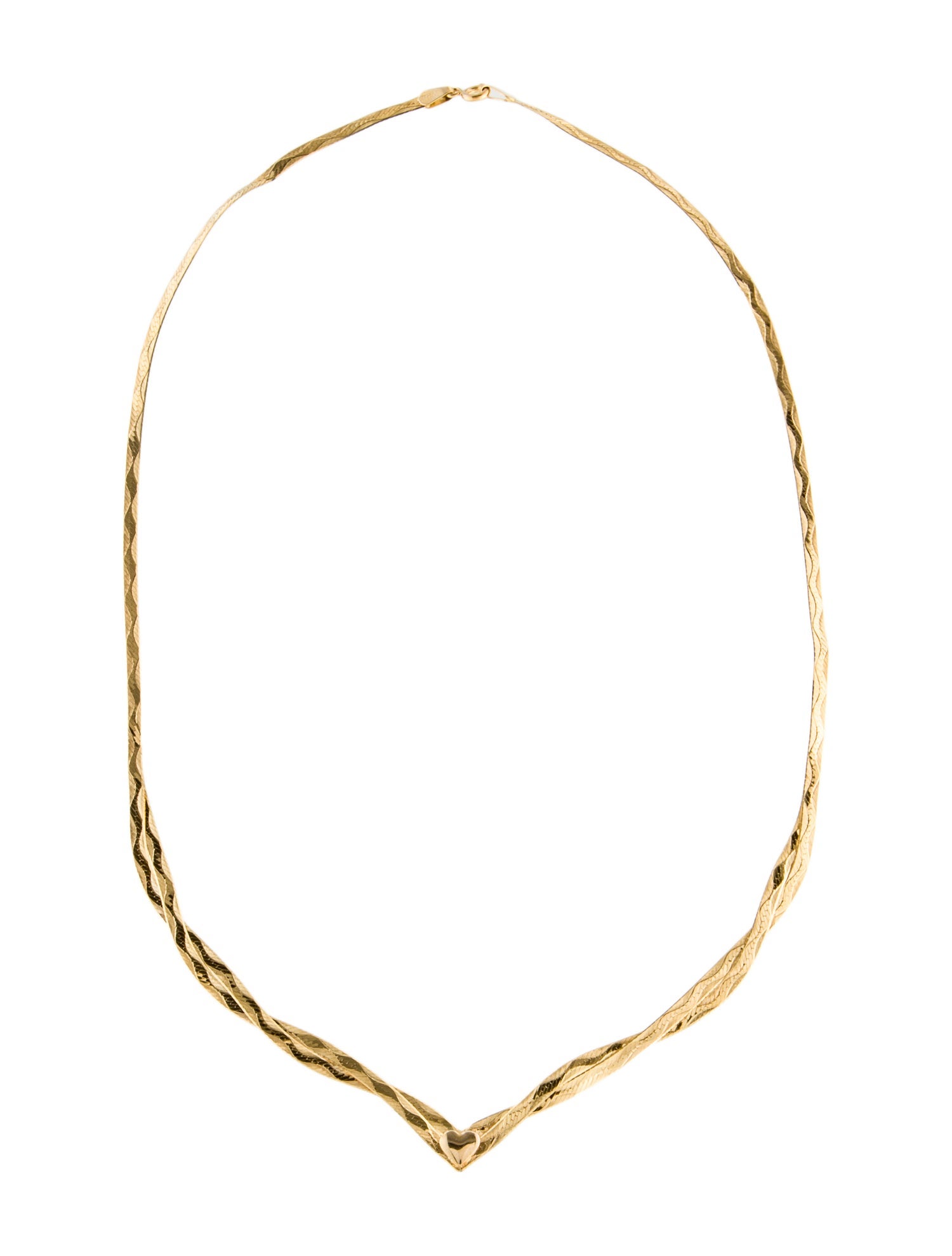 Necklace 14K Interlocking Heart Chain