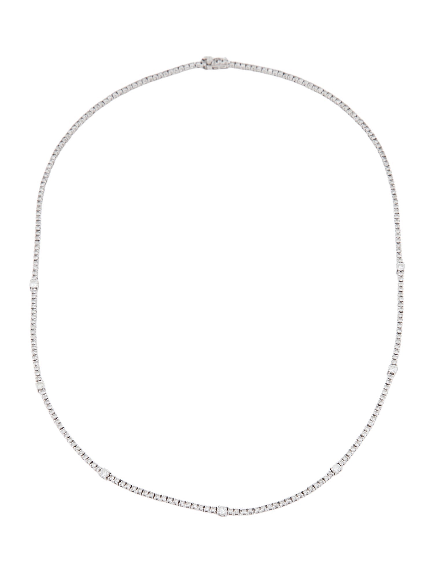 Necklace 14K Diamond Station Chain