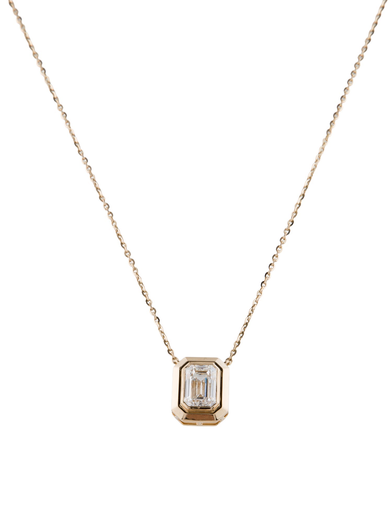 Necklace 14K 2.59ct Lab-Grown Diamond Pendant
