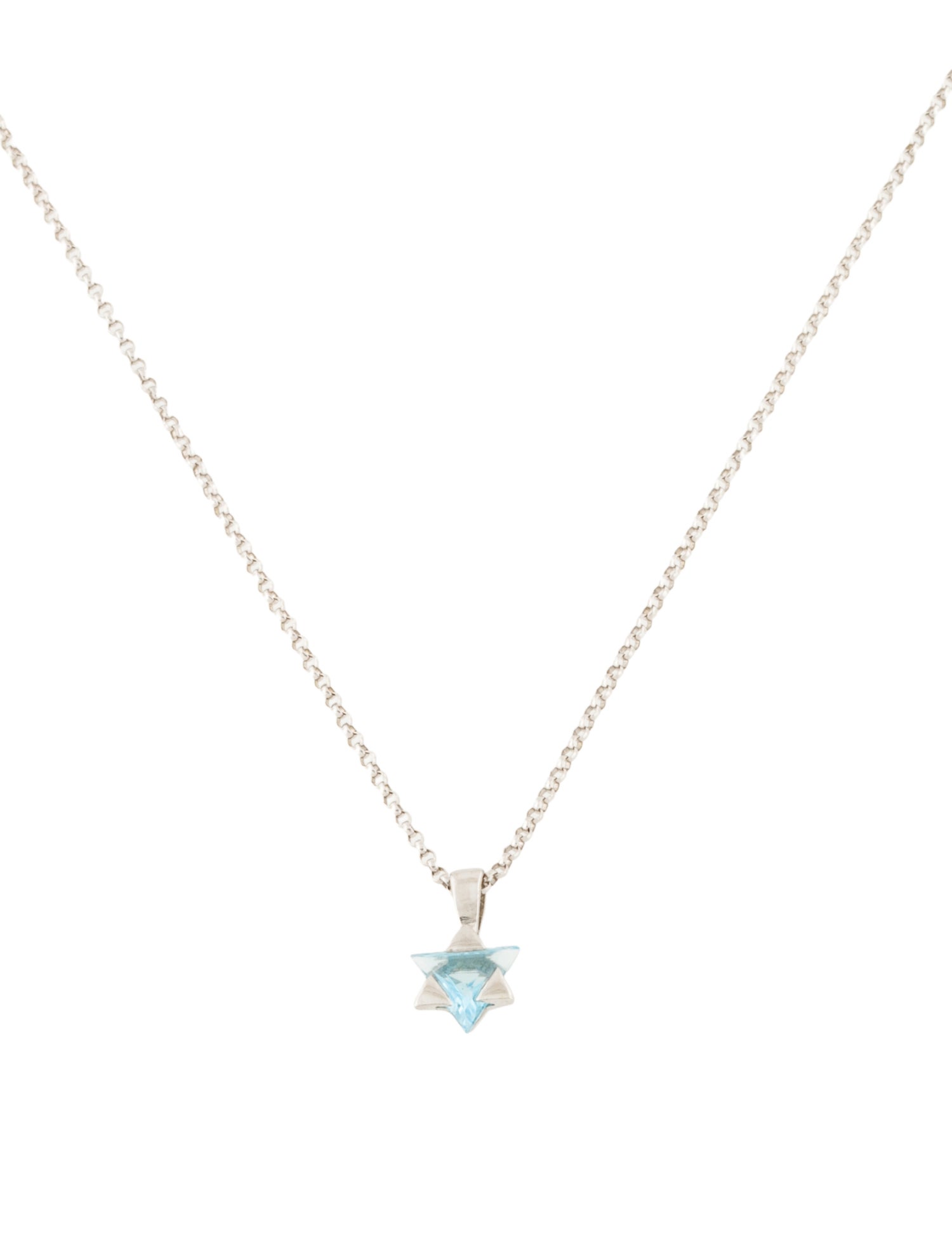 Necklace 14K Topaz Pendant