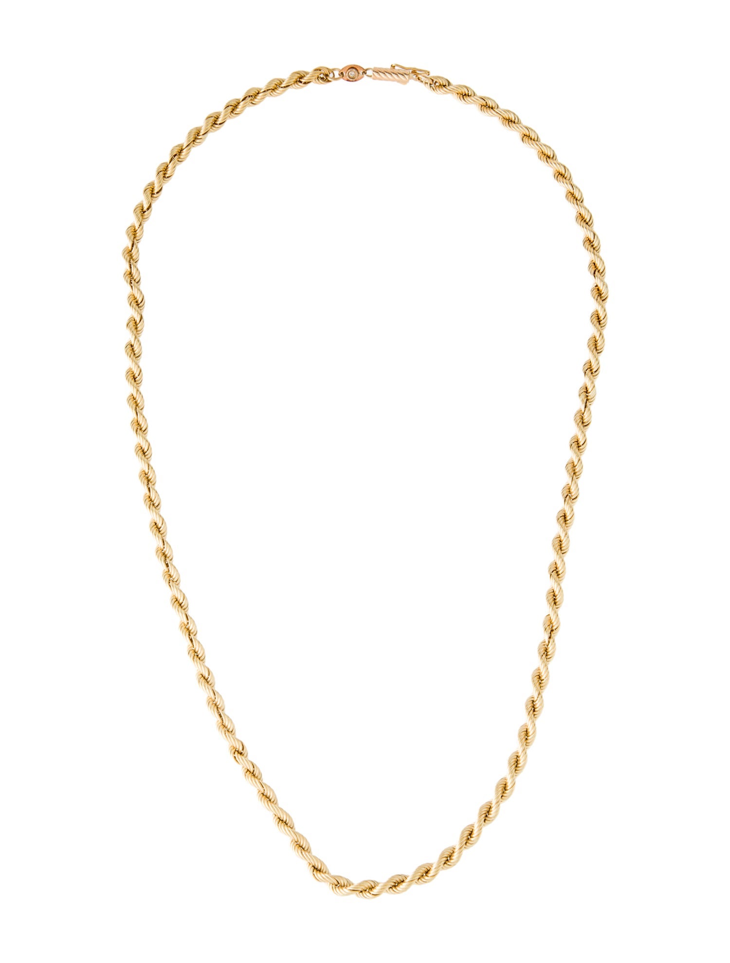 Necklace 18K Diamond Twist Chain