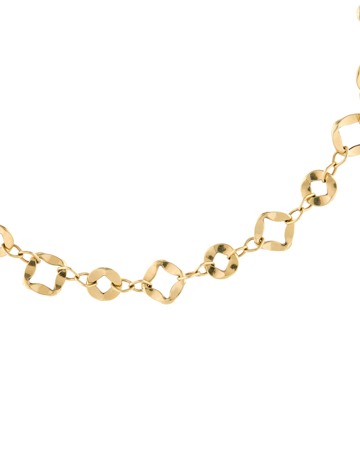 Necklace 14K Textured Link Chain
