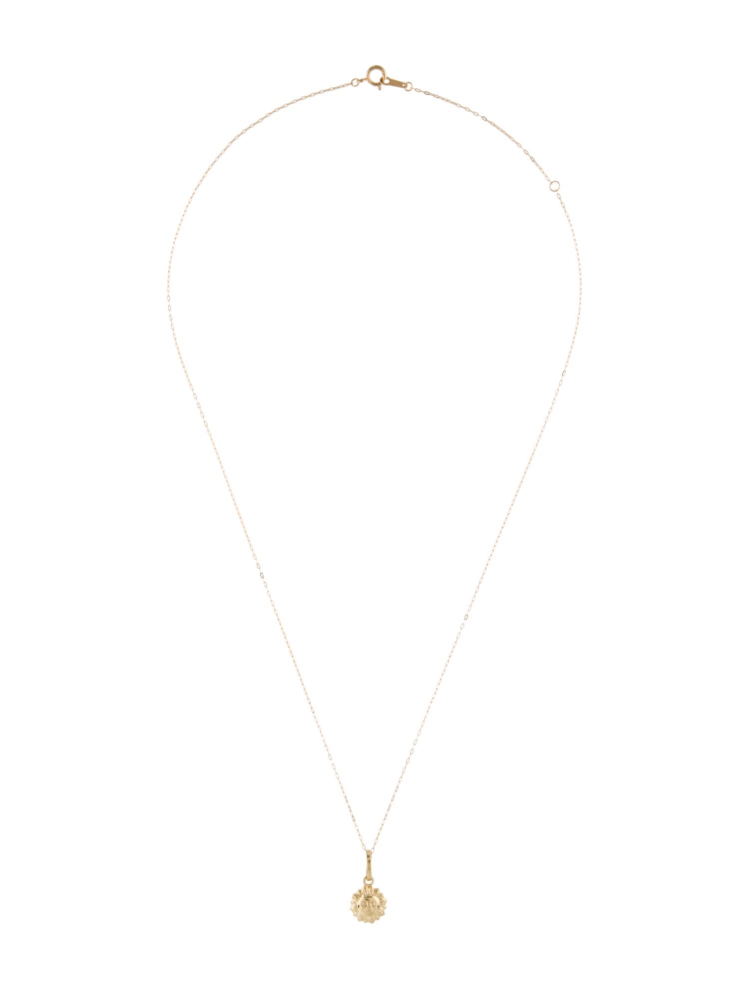 Necklace 14K Sunshine Pendant Necklace