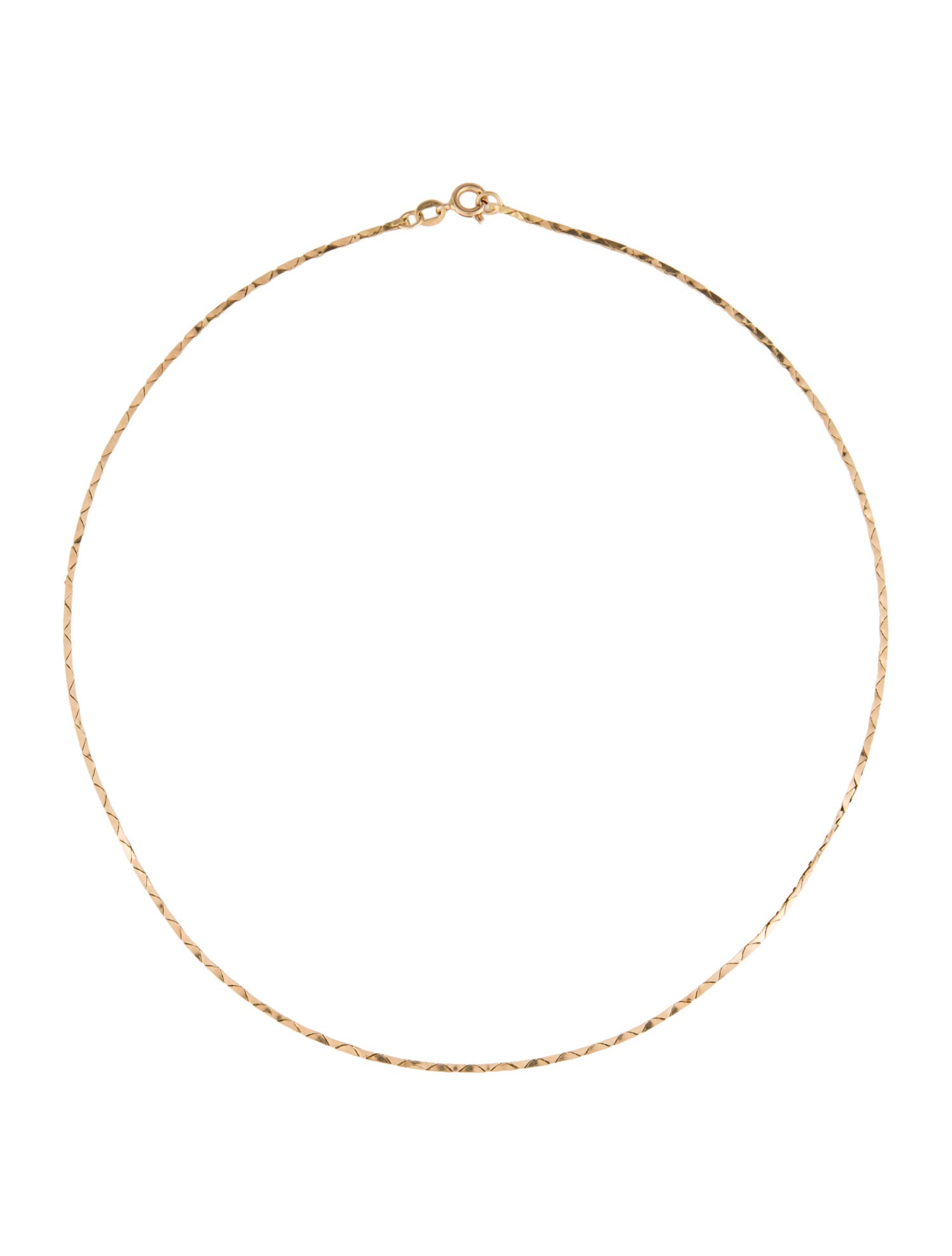 Necklace 14K Cobra Link Chain