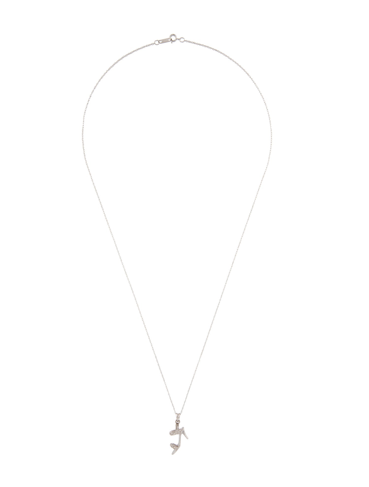 Necklace 10K Diamond Stiletto Pendant