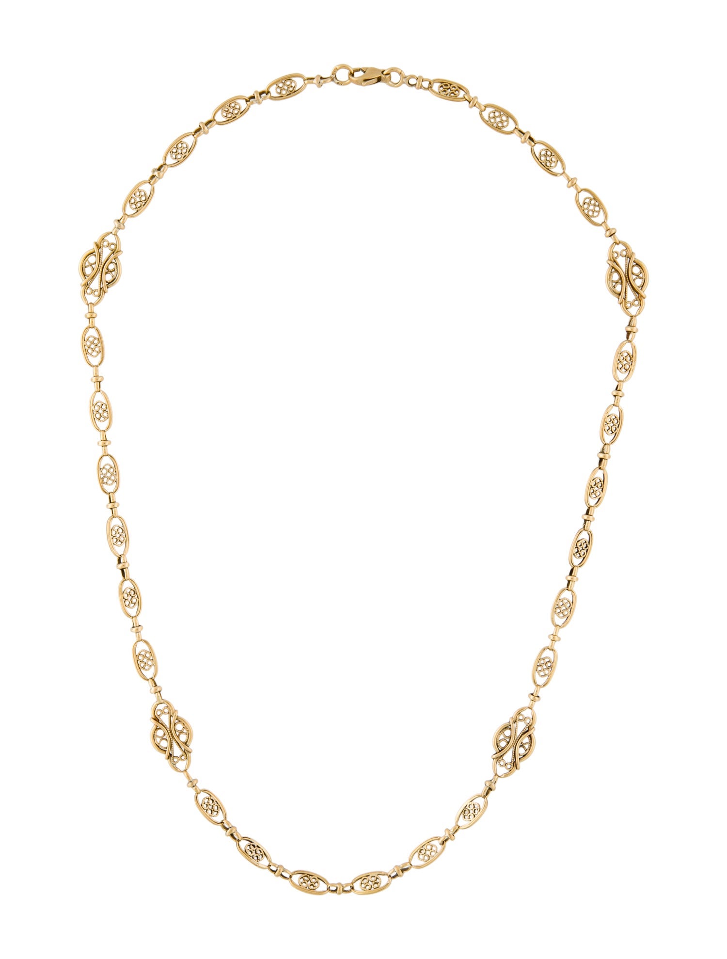 Necklace 18K Filigree Chain