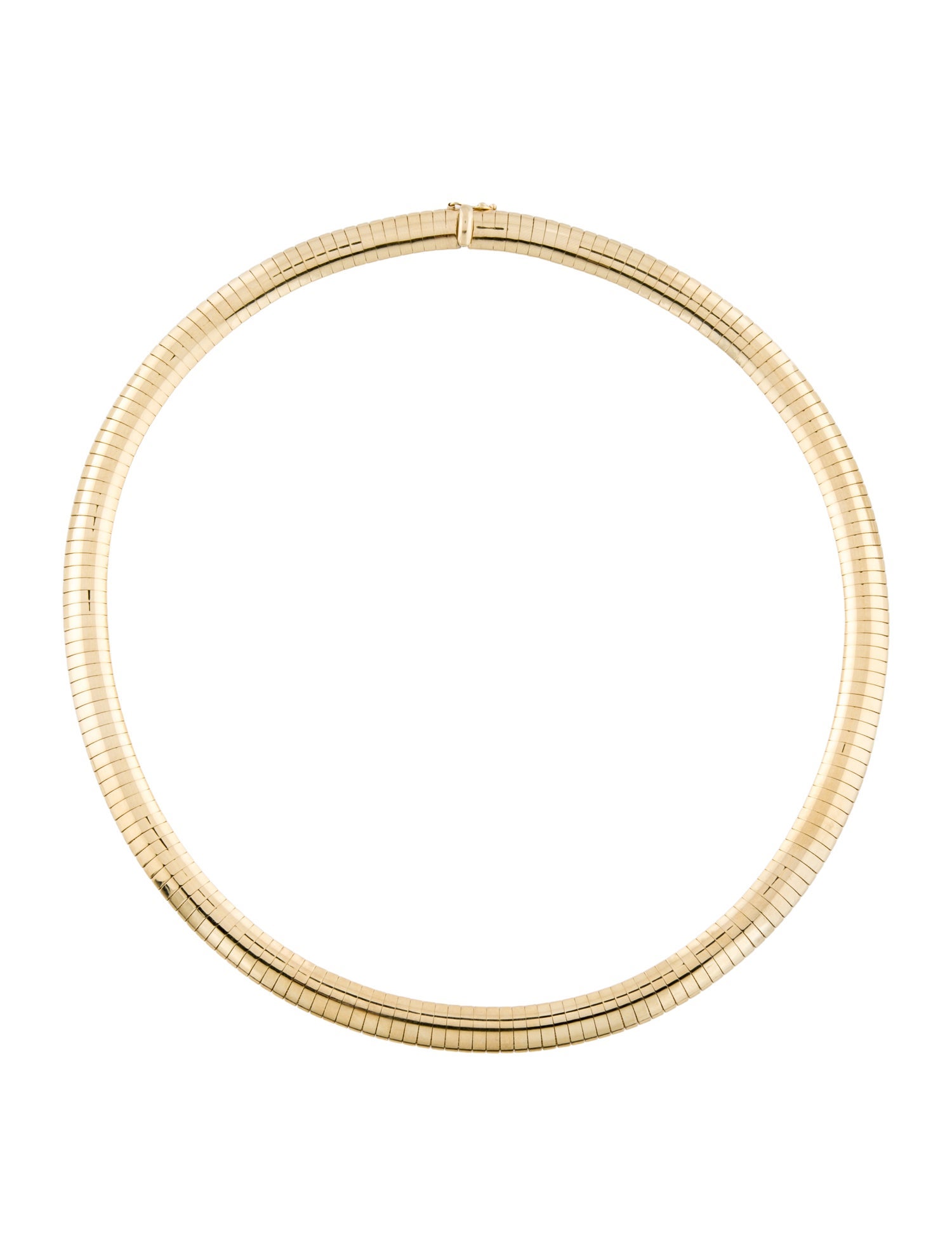 Necklace 14K Omega Chain Link Collar