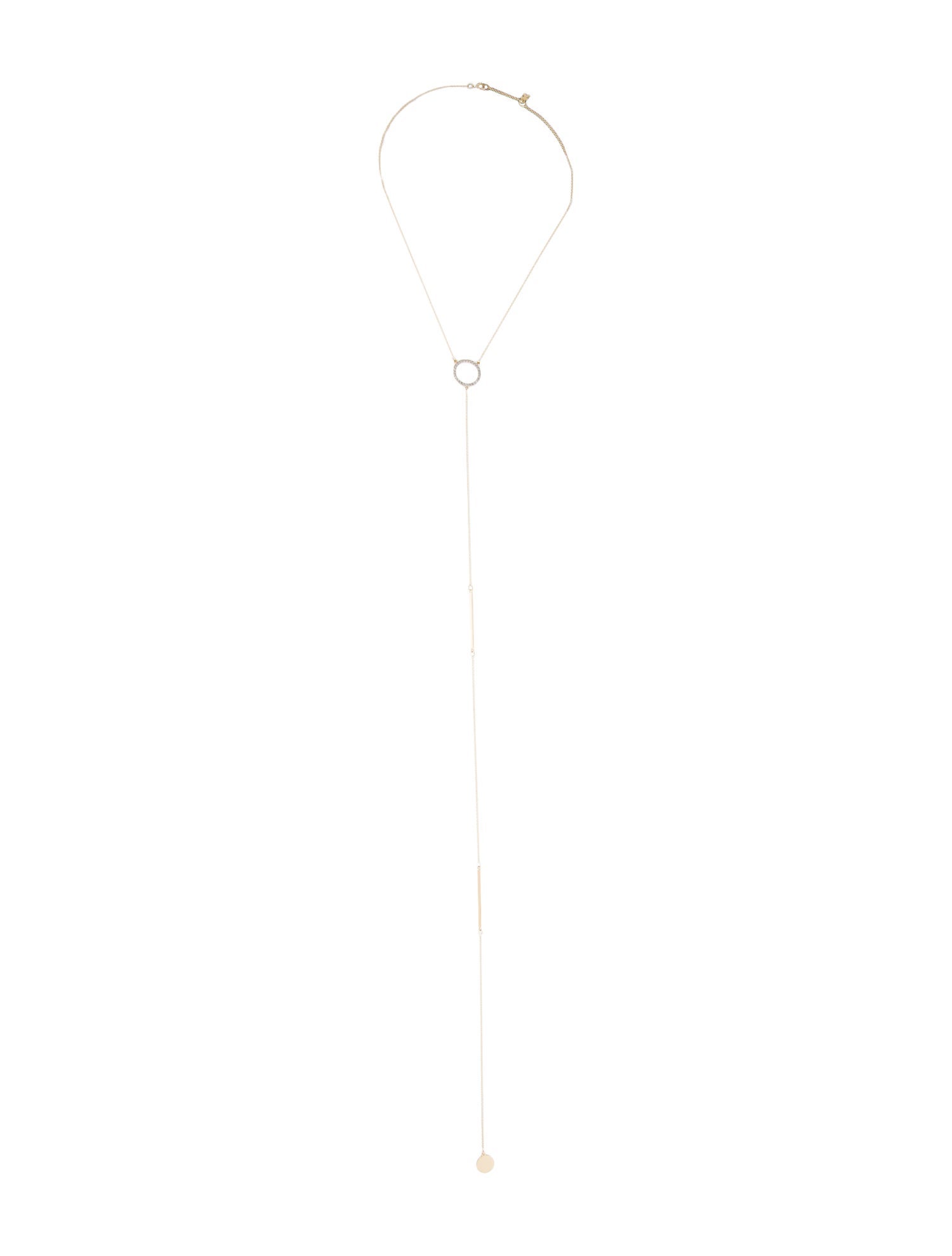 Necklace 14K Diamond Bolo