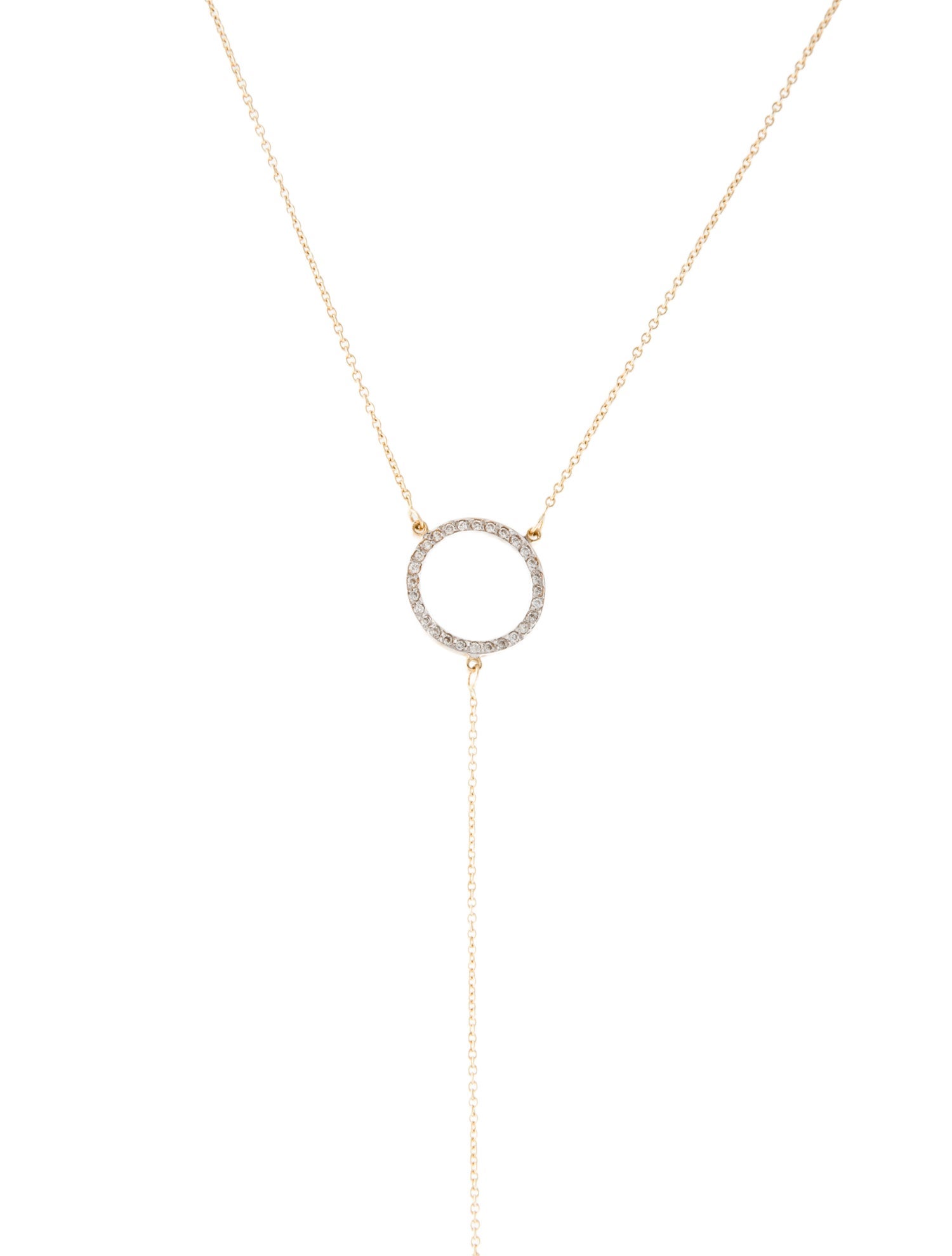 Necklace 14K Diamond Bolo